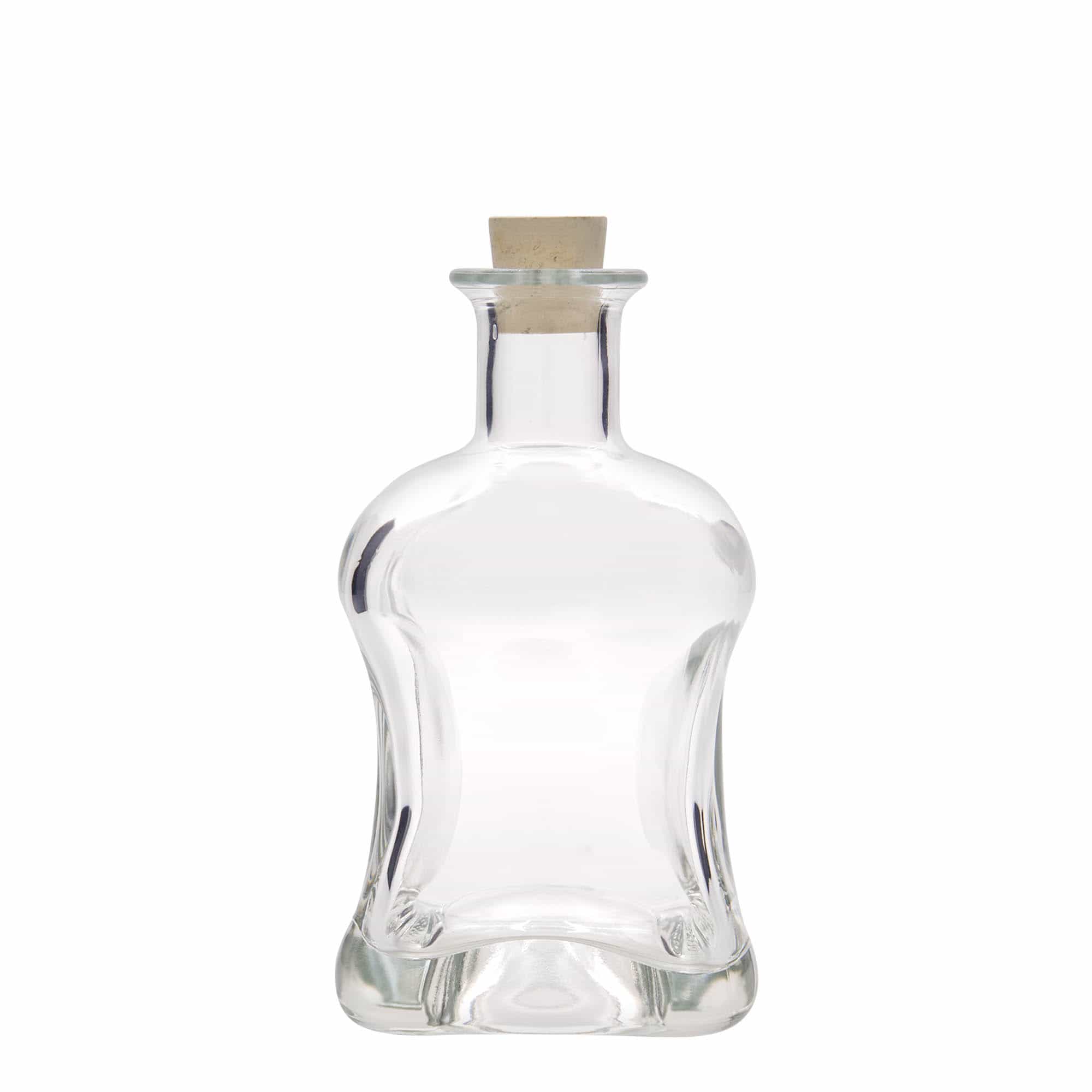 500 ml klaaspudel 'Dublin', ruudukujuline, sulgur: kork