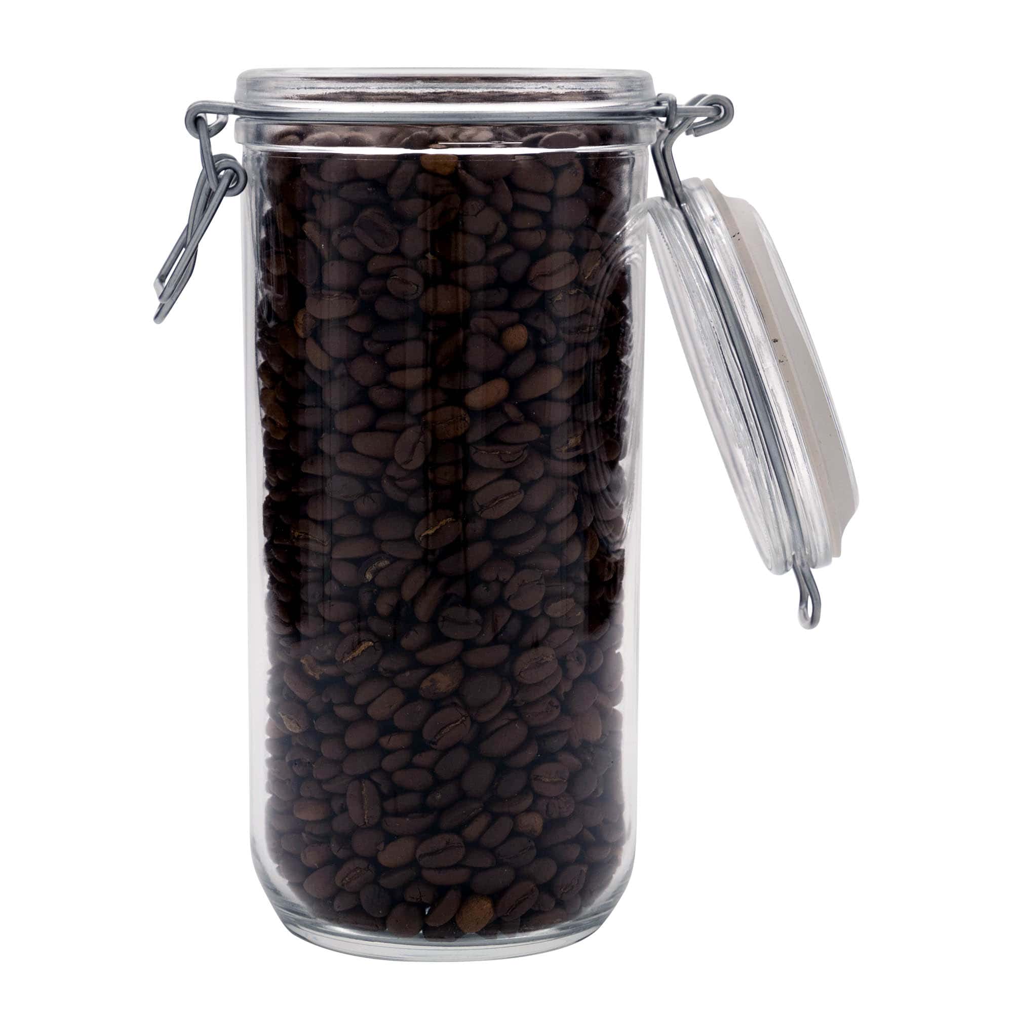 1 000 ml traatklambriga klaaspurk „Fido“, avale: traatklambriga sulgur