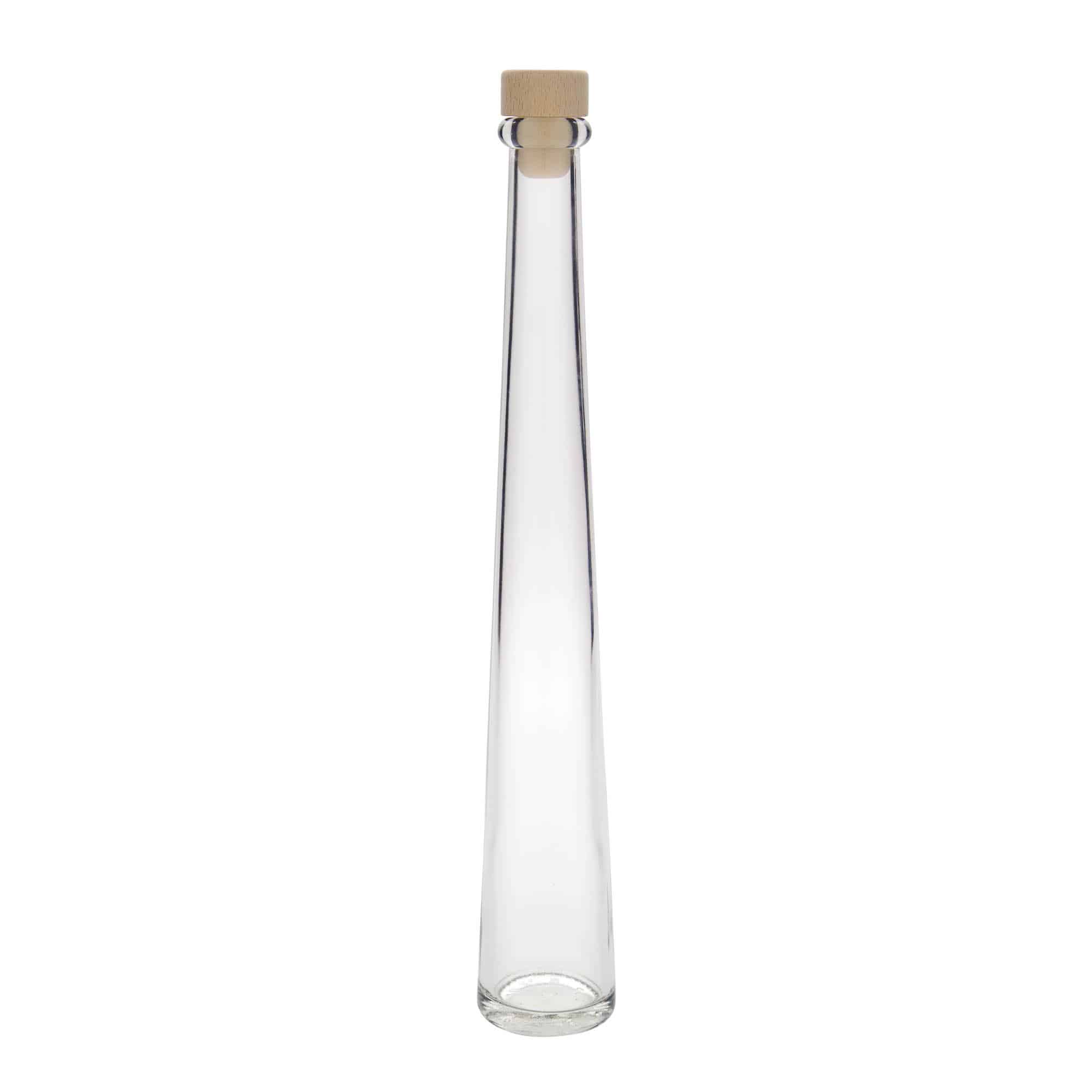 200 ml klaaspudel 'Dama Rondo', sulgur: kork