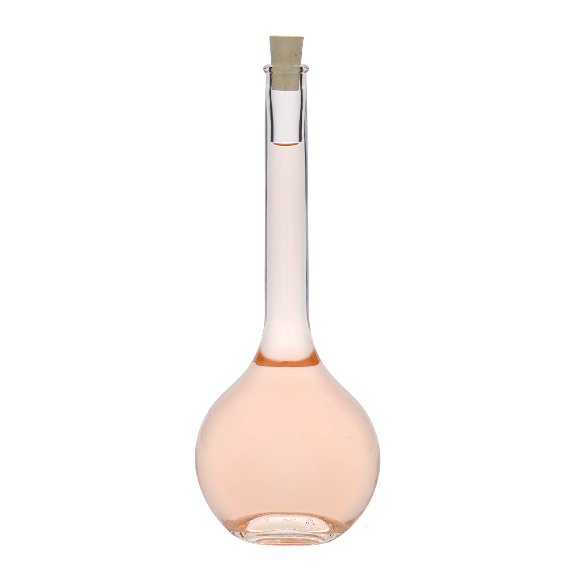 500 ml klaaspudel 'Contessa', ovaalne, ava: kork