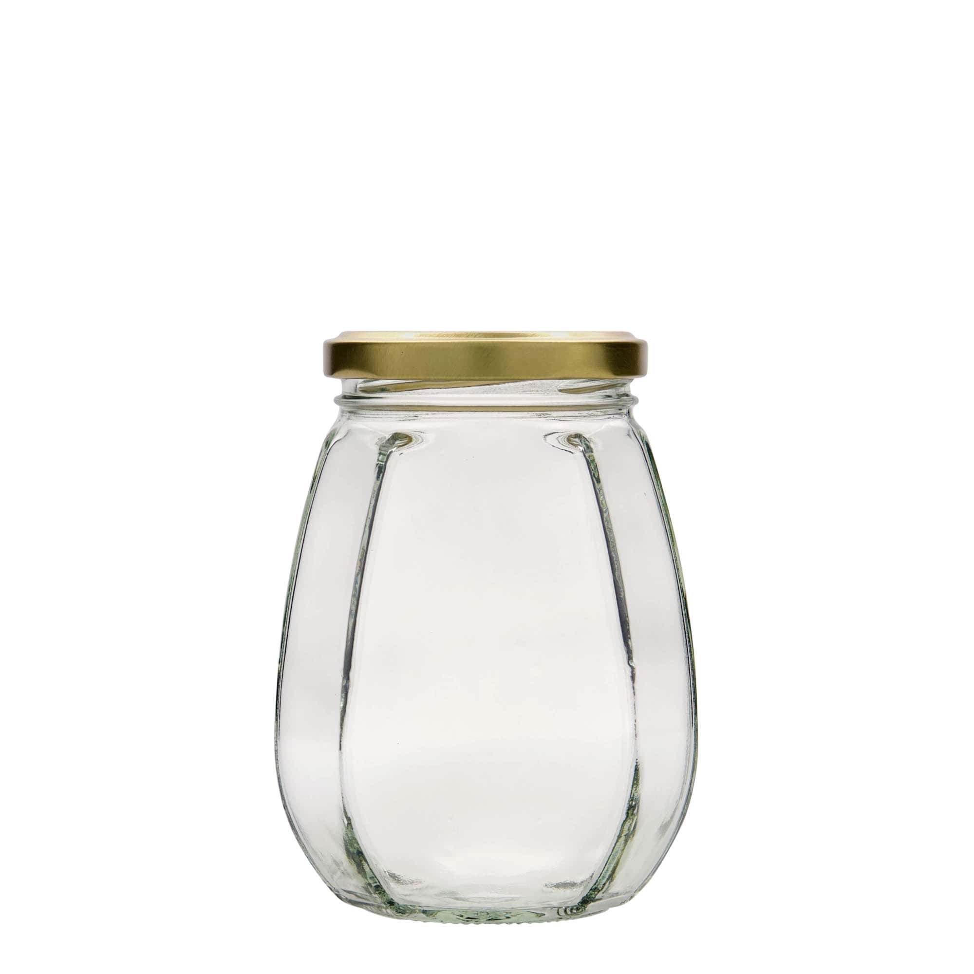 385 ml dekoratiivpurk, kuuekandiline, sulgur: twist-off (TO 63)