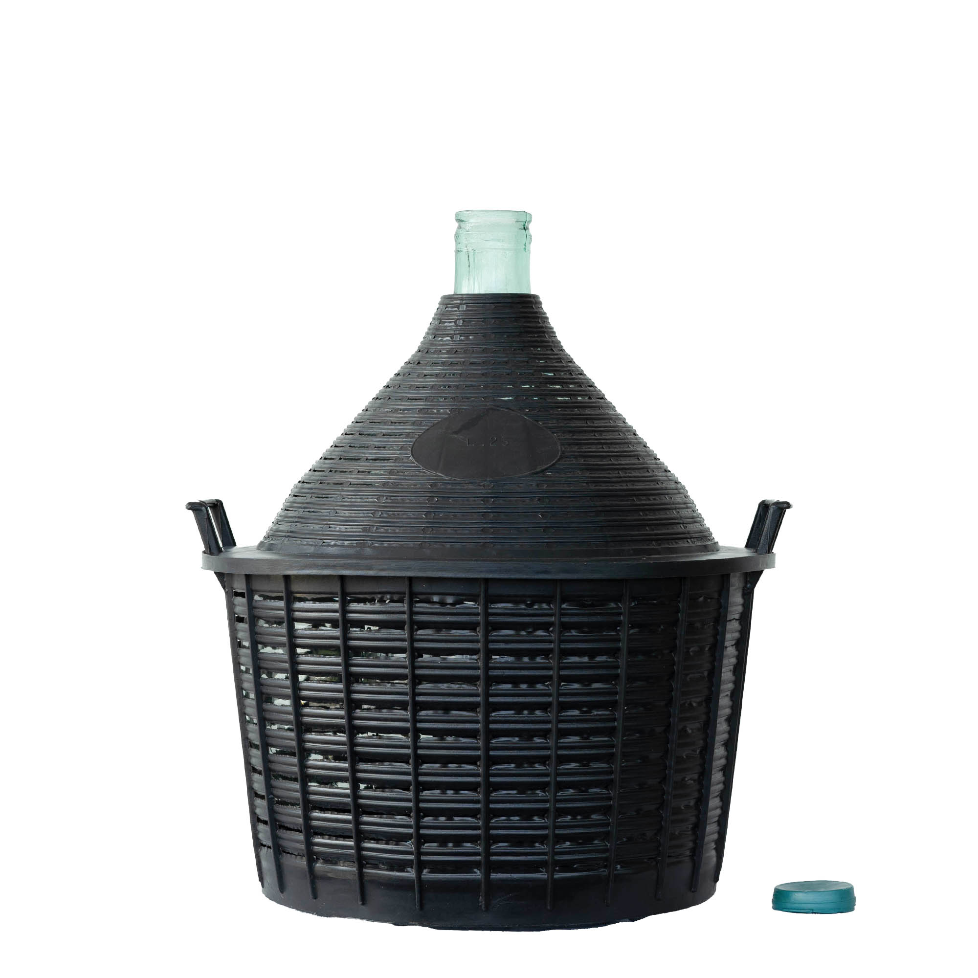 25 l pallonpudel kitsas kaelaga, klaas, suuava: kaanega