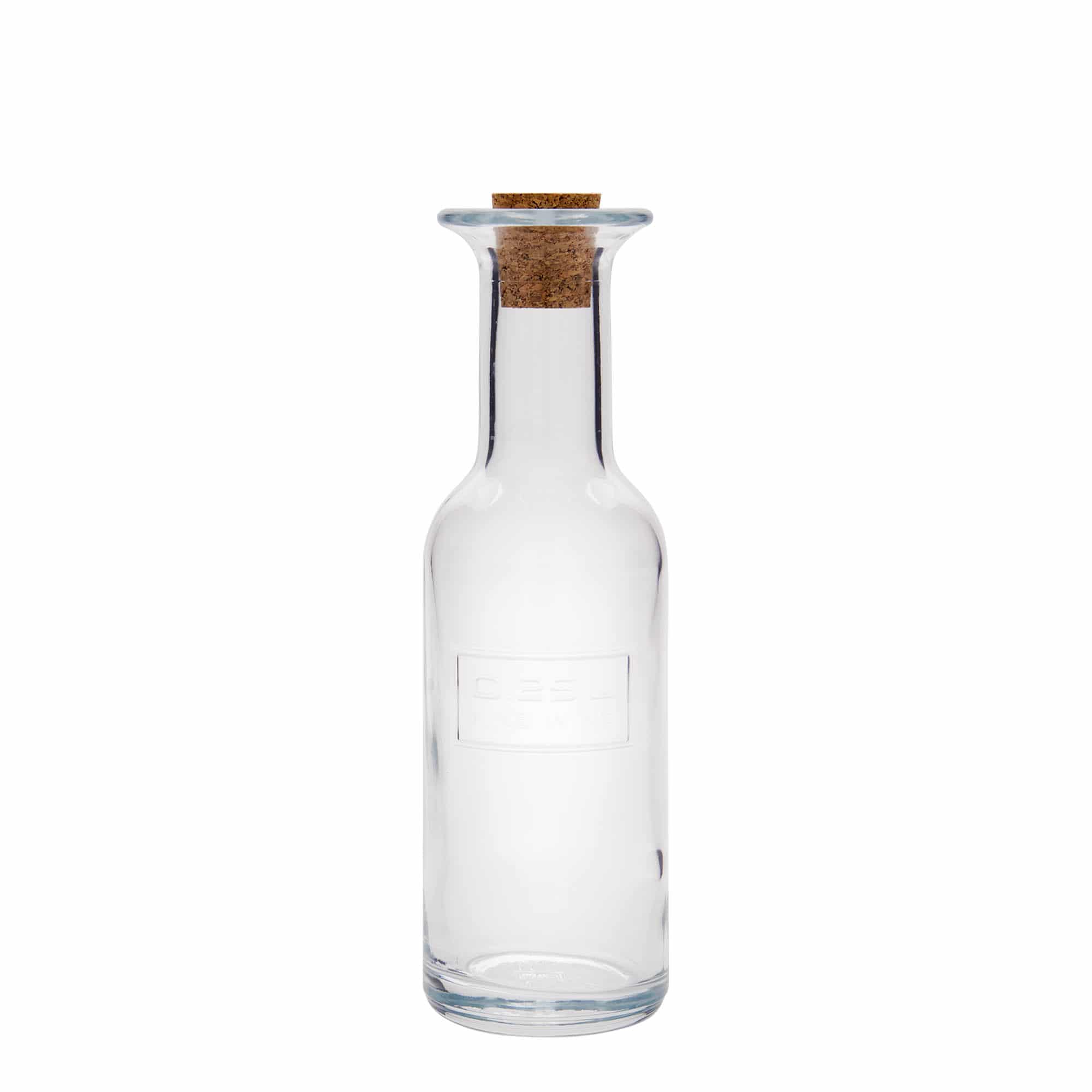 250 ml klaaspudel 'Optima Fine Wine', suuava: kork