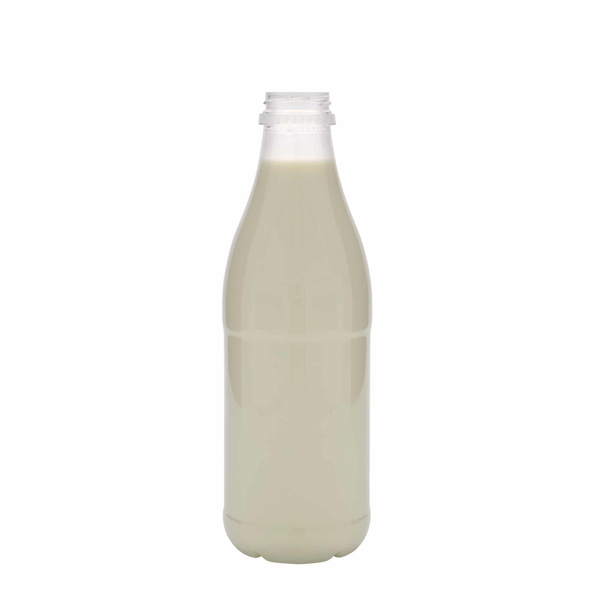 1000 ml PET-pudel 'Milk and Juice', plast, sulgur: 38 mm
