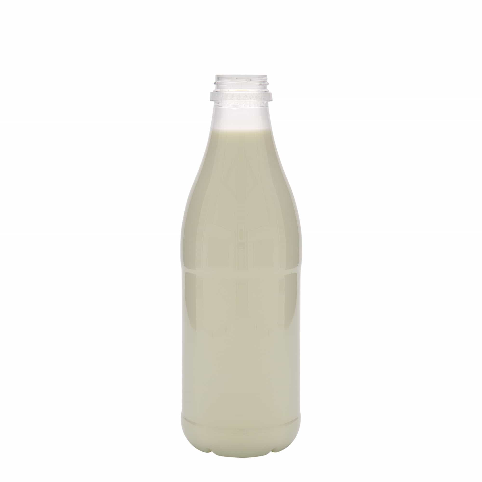 1.000 ml PET-pudel 'Piim ja mahl', plastik, kaelus: 38 mm