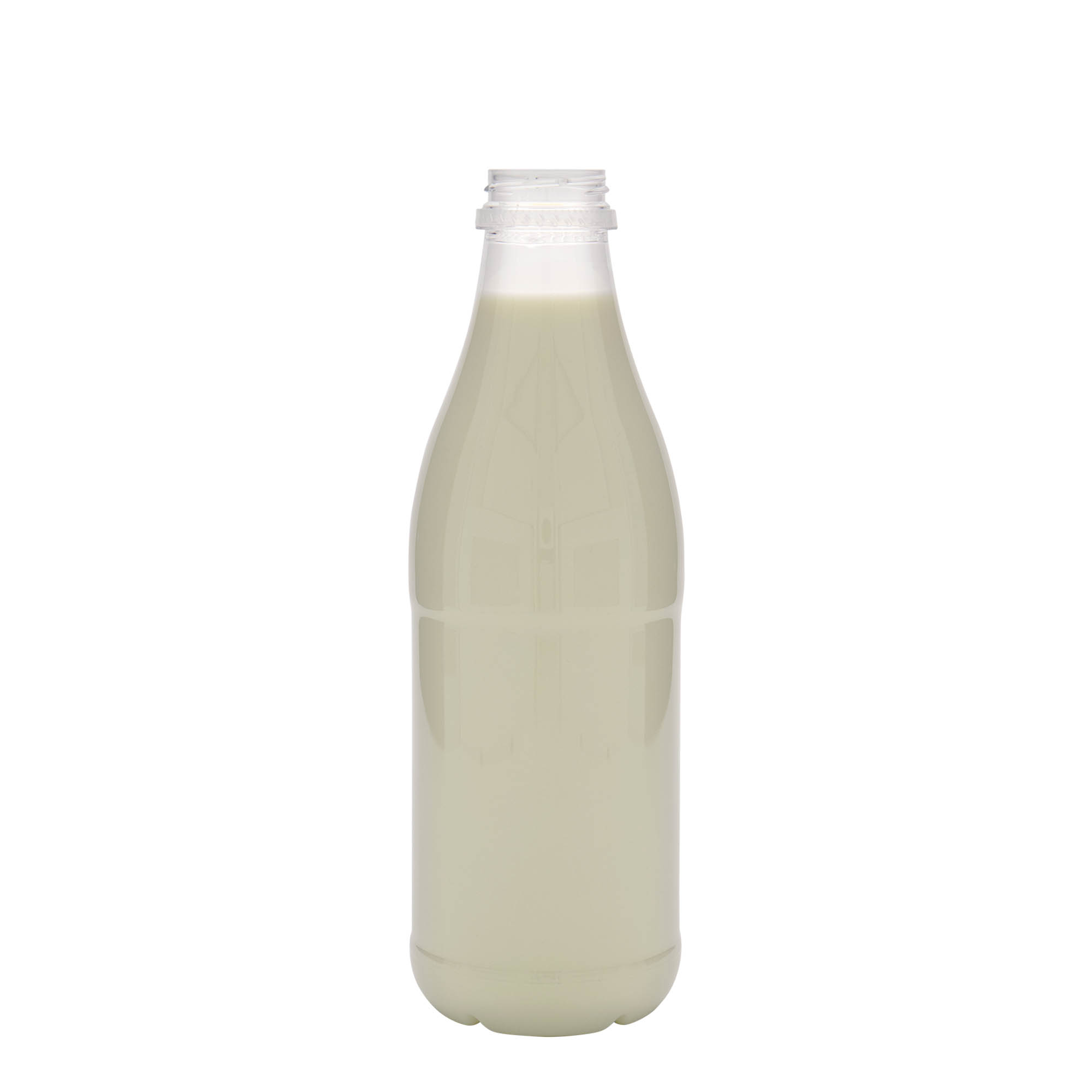1.000 ml PET-pudel 'Piim ja mahl', plastik, kaelus: 38 mm 1.000 ml PET-pudel 'Piim ja mahl', plastik, kaelus: 38 mm