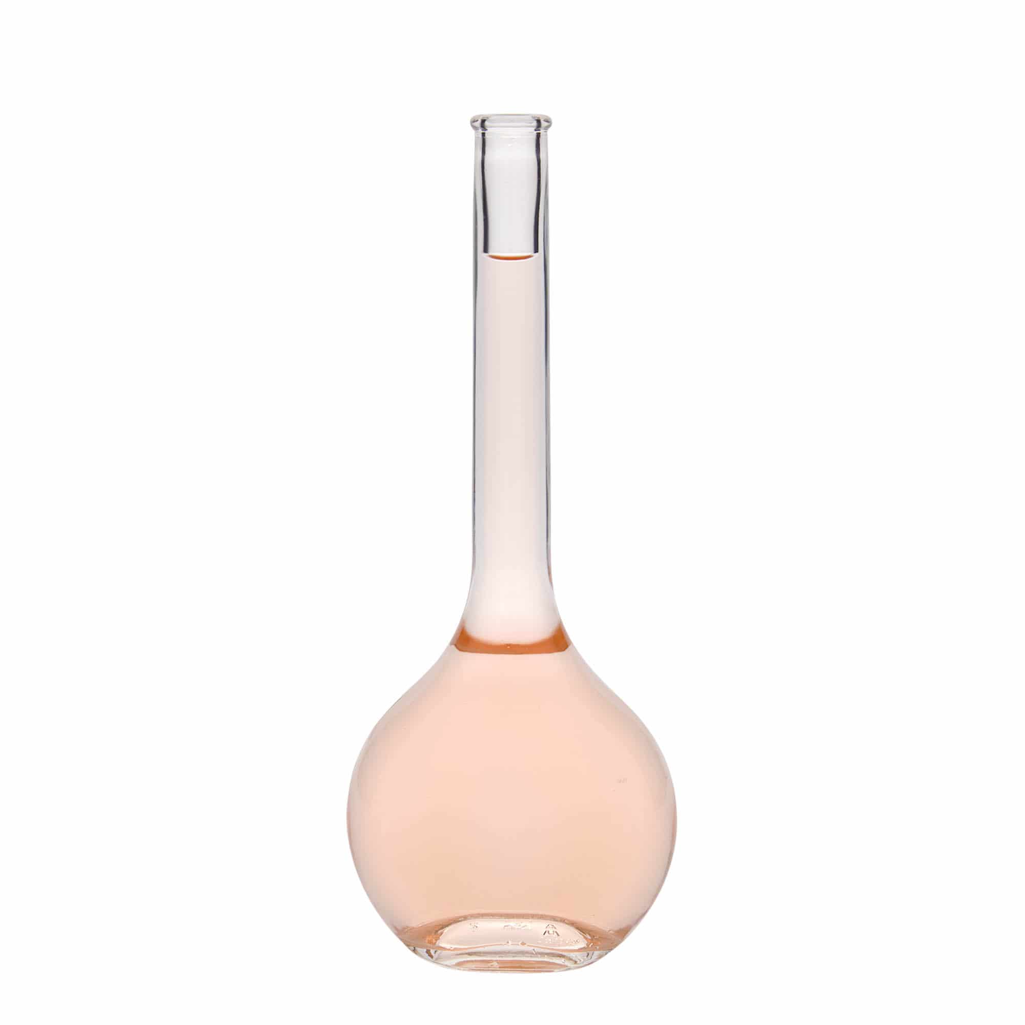 500 ml klaaspudel 'Contessa', ovaalne, sulgur: kork