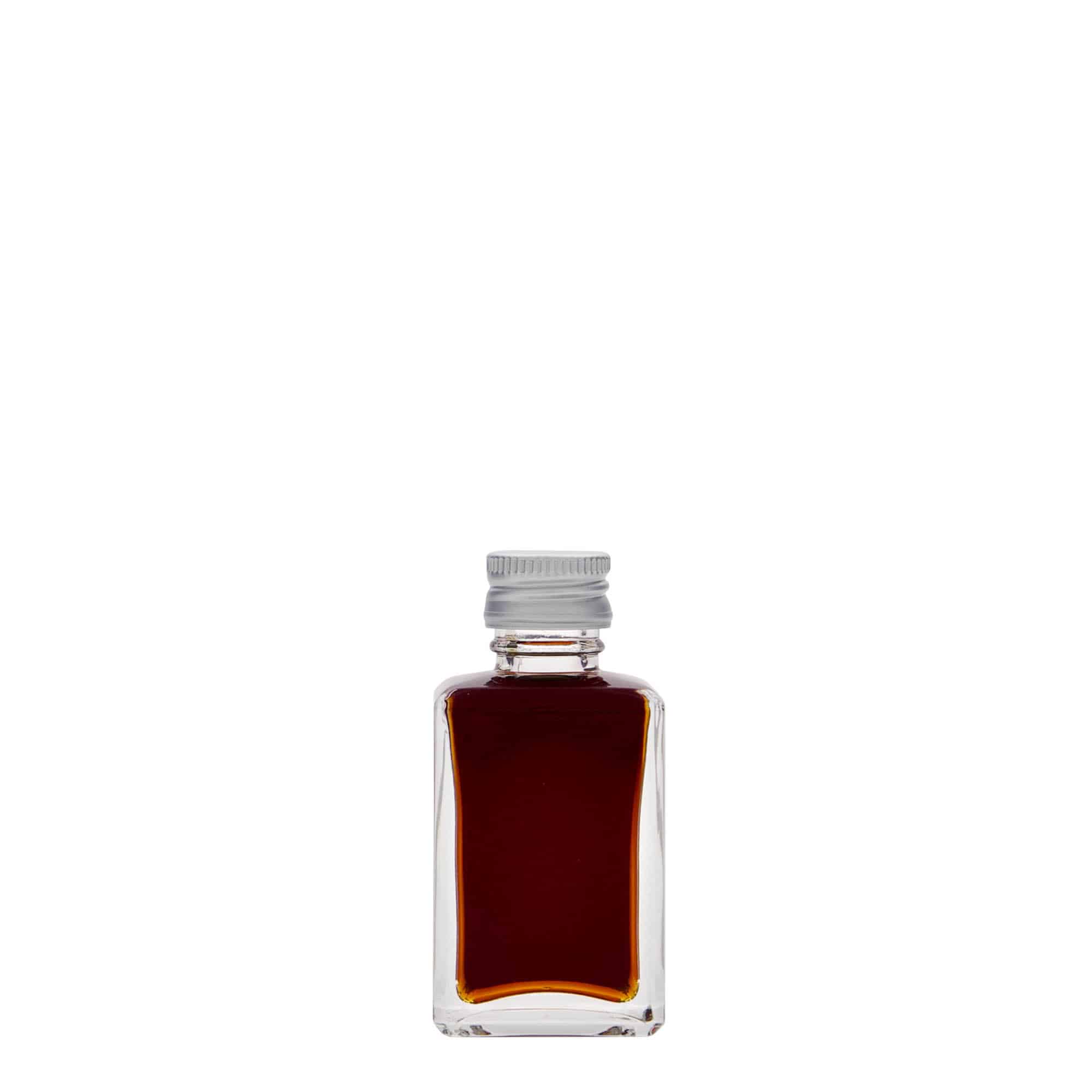 30 ml klaaspudel 'Tamme', ruudukujuline, sulgur: PP 18