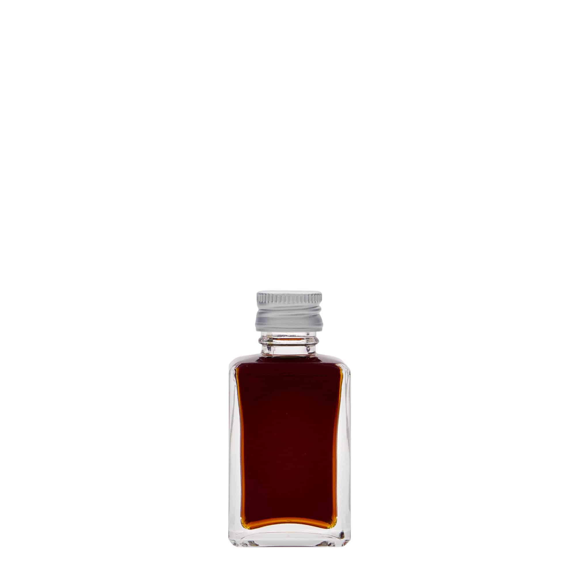30 ml klaaspudel 'Tamme', ruudukujuline, avaus: PP 18