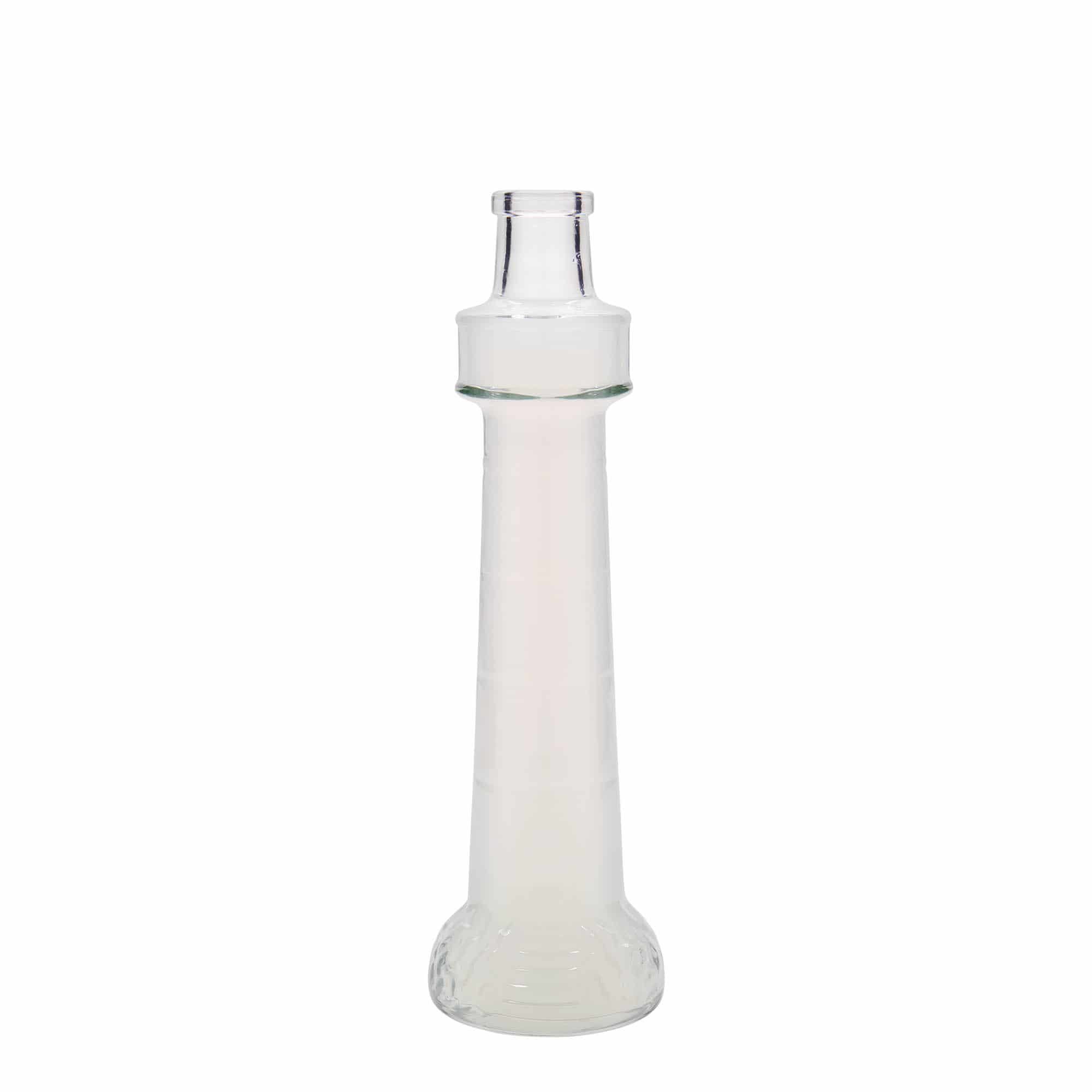 200 ml klaaspudel 'Tuletorn', sulgur: kork