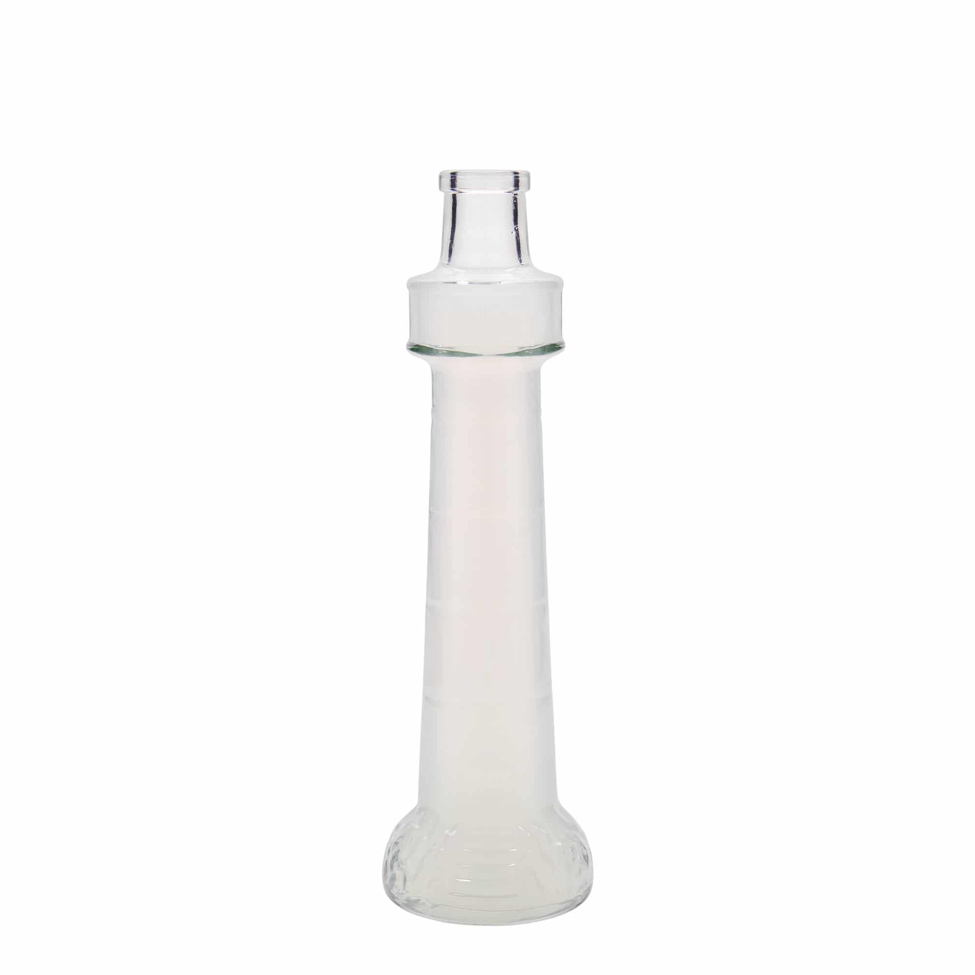 200 ml klaaspudel 'Leuchtturm', suu: kork