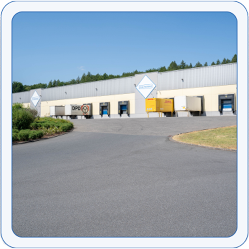 Ransbachi logistikakeskus Ransbach-Baumbachi logistikakeskuse välisvaade