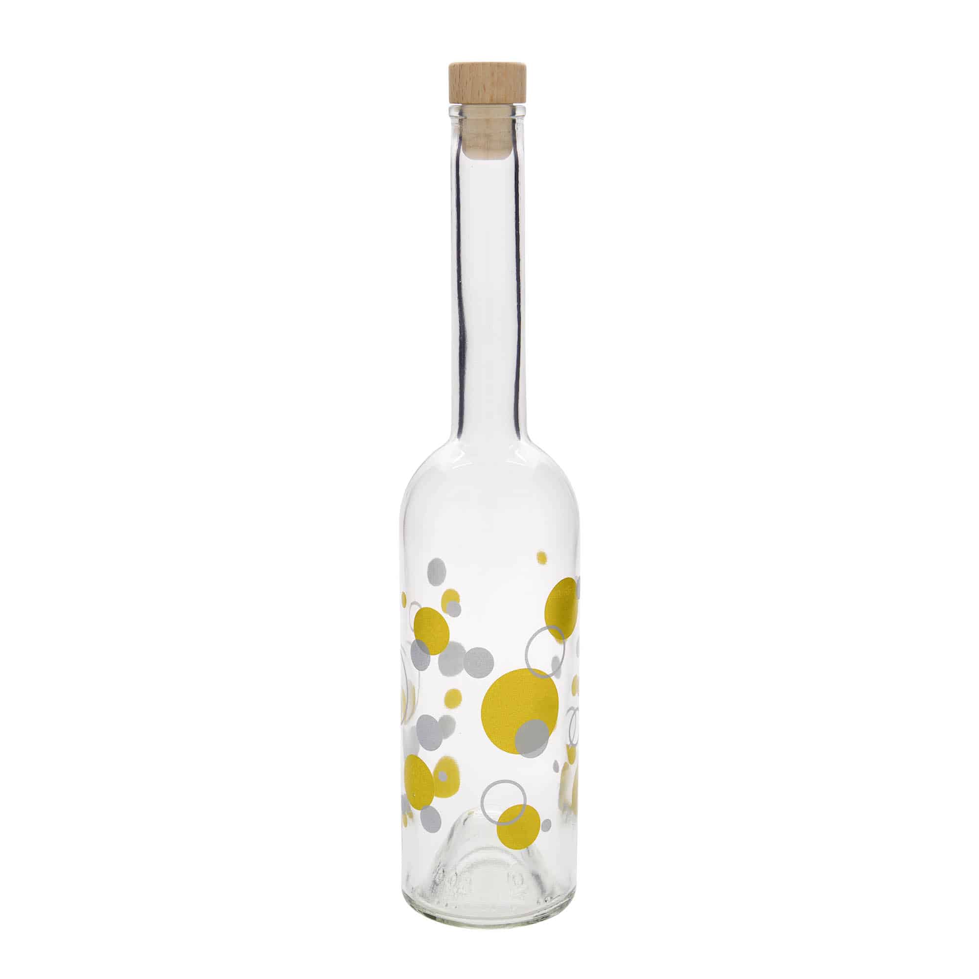 500 ml klaaspudel 'Opera', motiiv: täpid, sulgur: kork