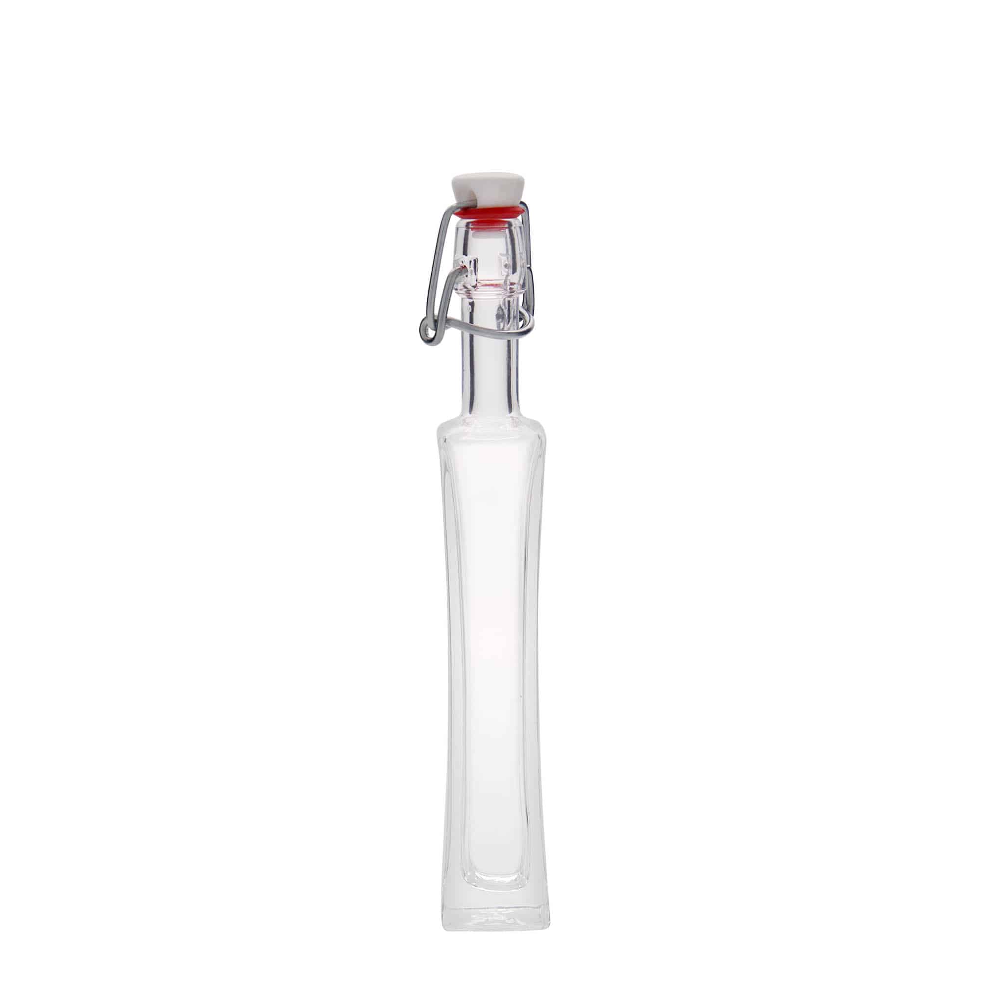 40 ml klaaspudel 'Koko', ruudukujuline, sulgur: traatkork