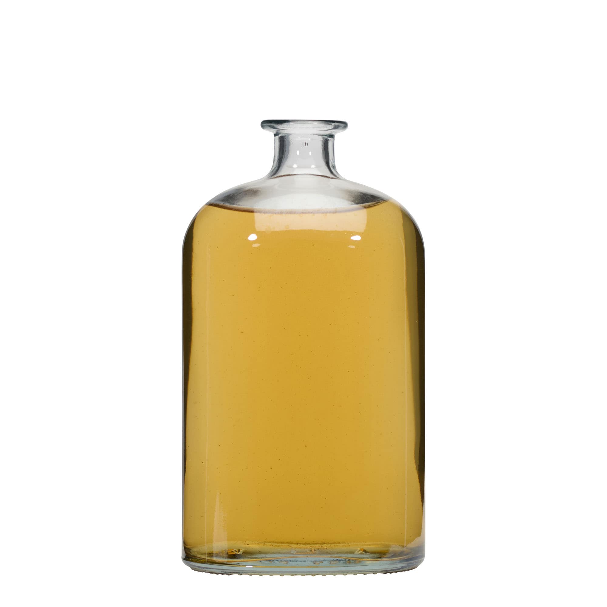 1.000 ml klaaspudel 'Dundee', ovaalne, suuava: kork