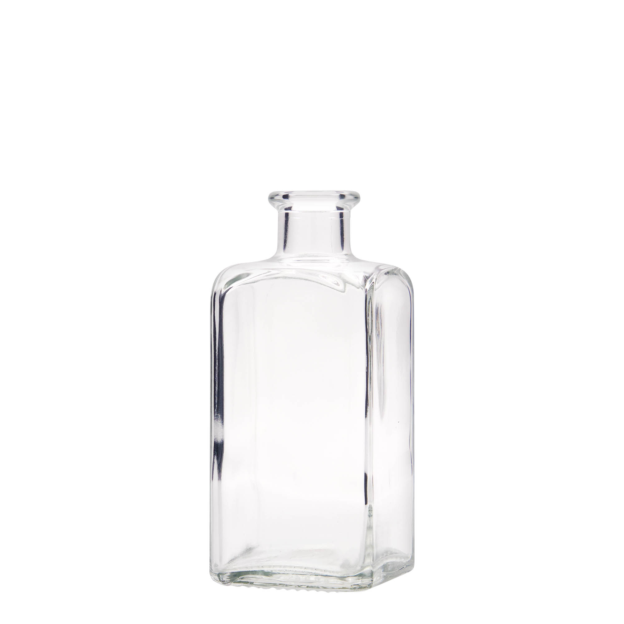 250 ml klaaspudel Apotheker Carré, ruudukujuline, ava: kork