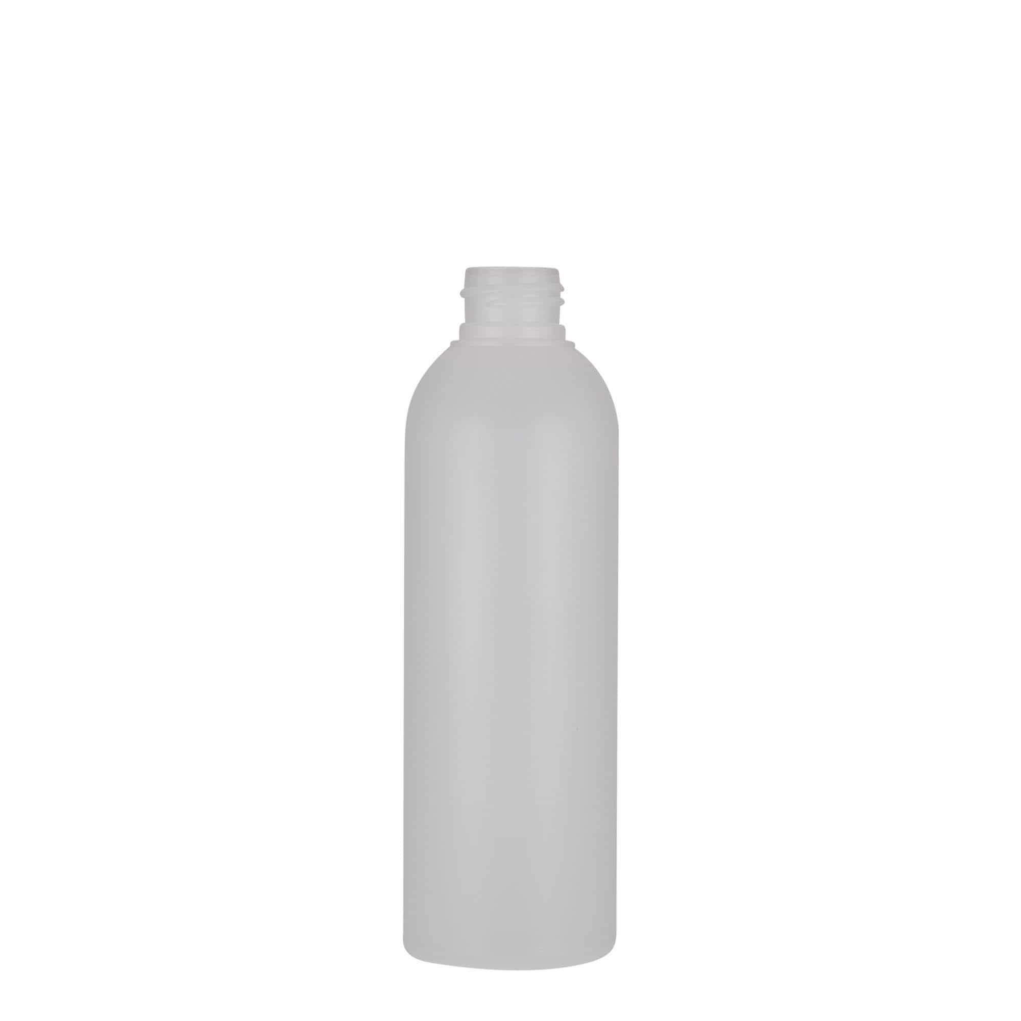 200 ml plastpudel 'Tuffy', HDPE, loomulik värv, sulgur: GPI 24/410 200 ml plastpudel 'Tuffy', HDPE, loomulik värv, sulgur: GPI 24/410