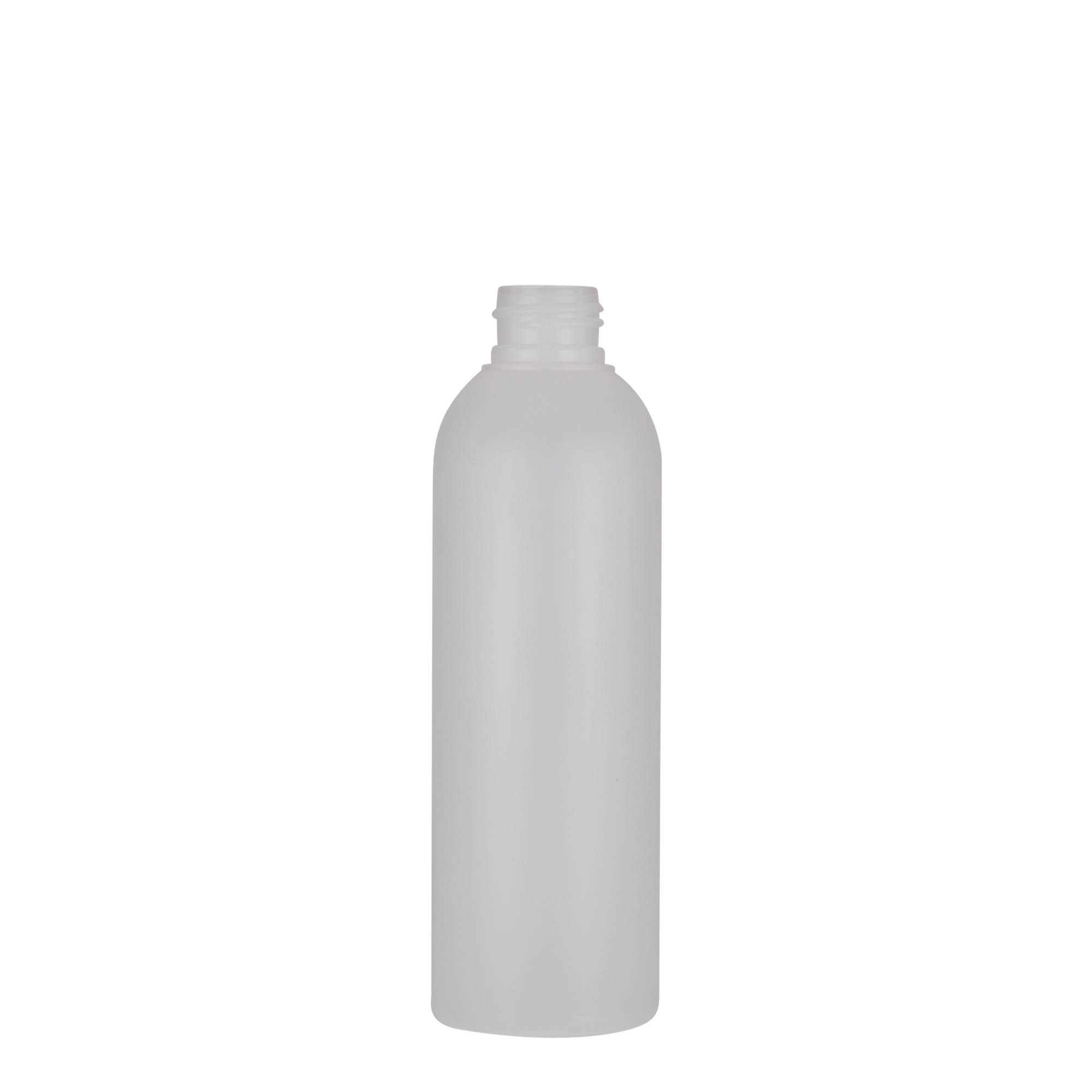 200 ml plastpudel 'Tuffy', HDPE, naturaalne, kaelus: 24/410 200 ml plastpudel 'Tuffy', HDPE, naturaalne, kaelus: 24/410