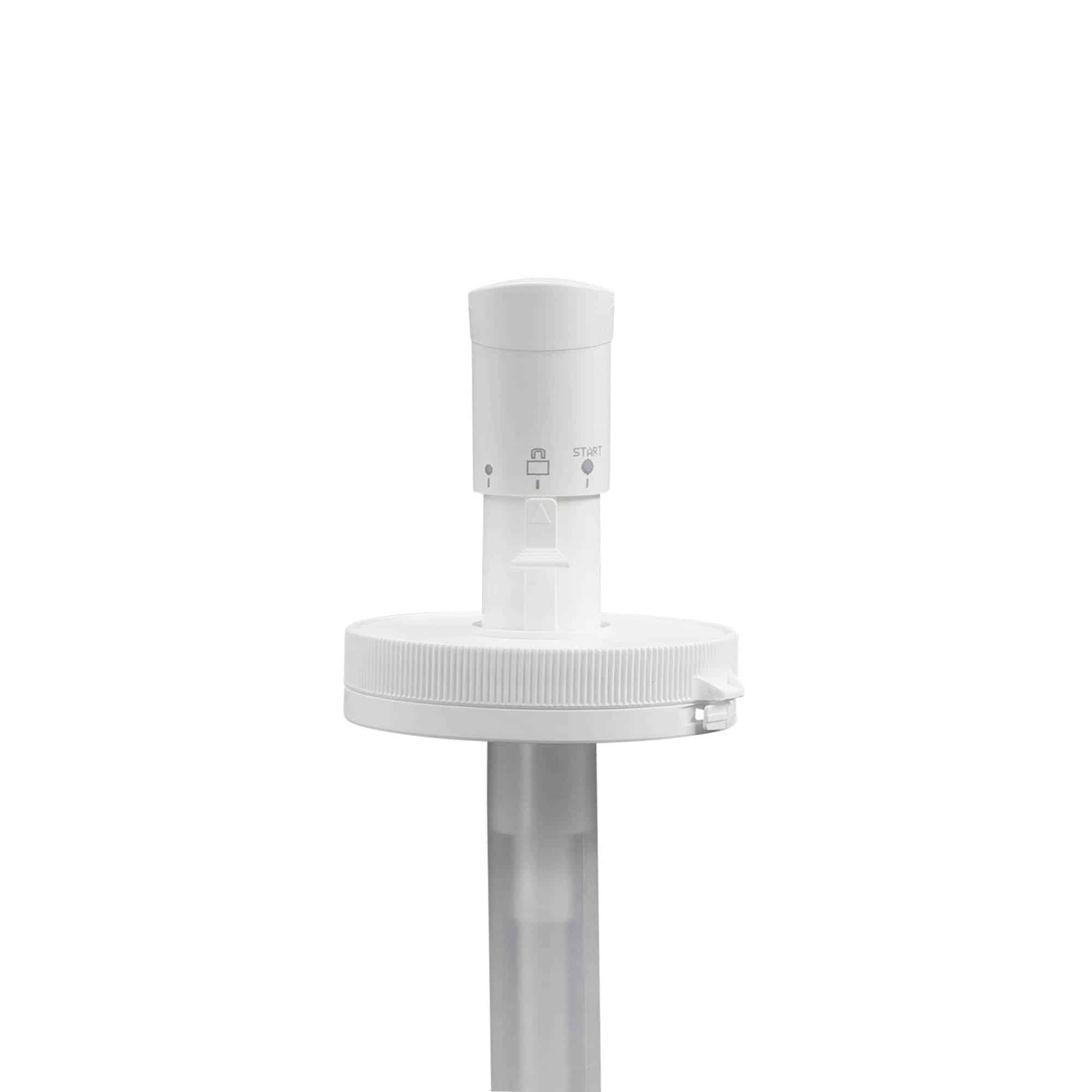 Doseerimispump 655 ml „Securibox“ jaoks, PE-plast, valge, sobib avale: kruvikork
