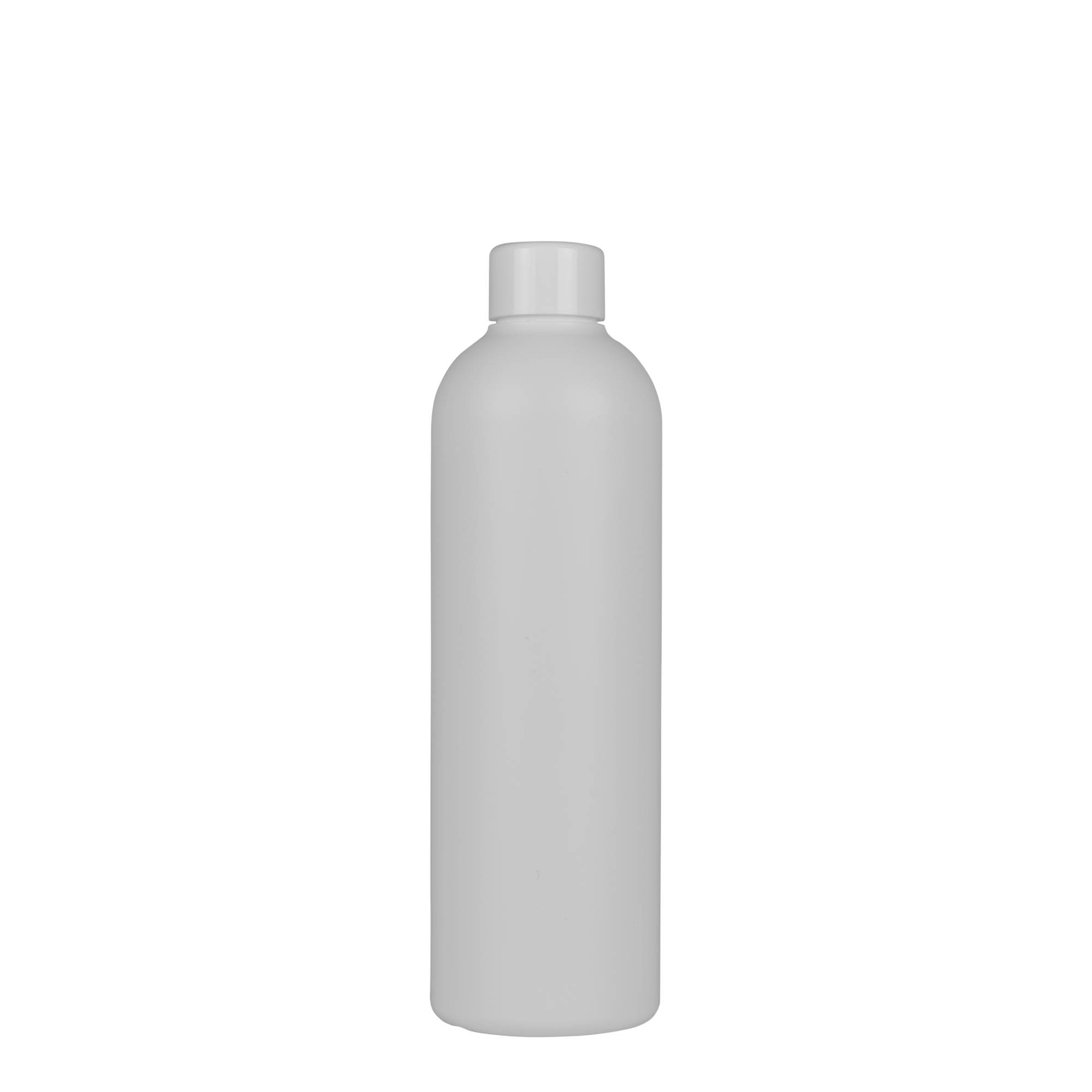 300 ml plastpudel 'Tuffy', HDPE, valge, suuava: 24/410