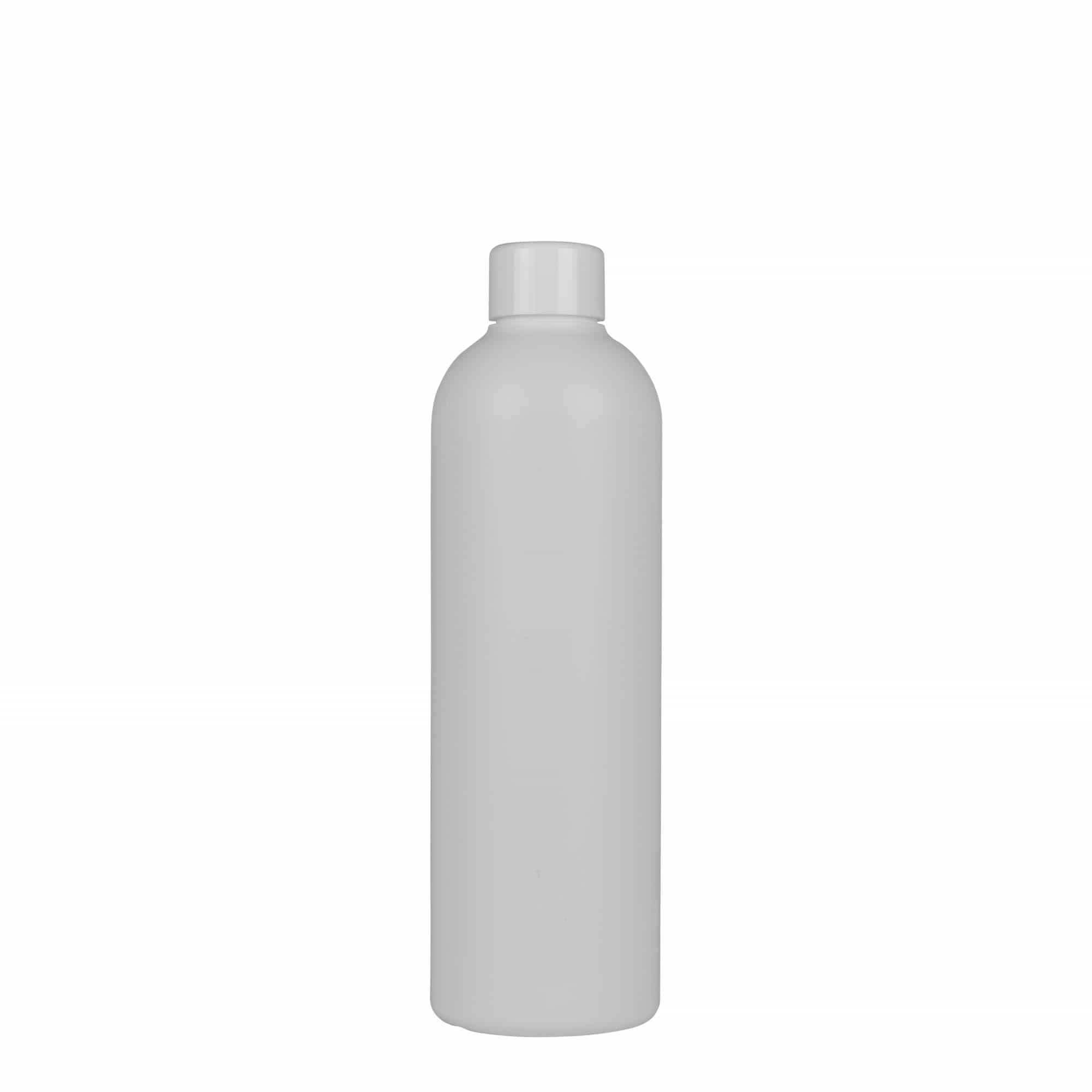 300 ml plastpudel 'Tuffy', HDPE, valge, suuava: 24/410