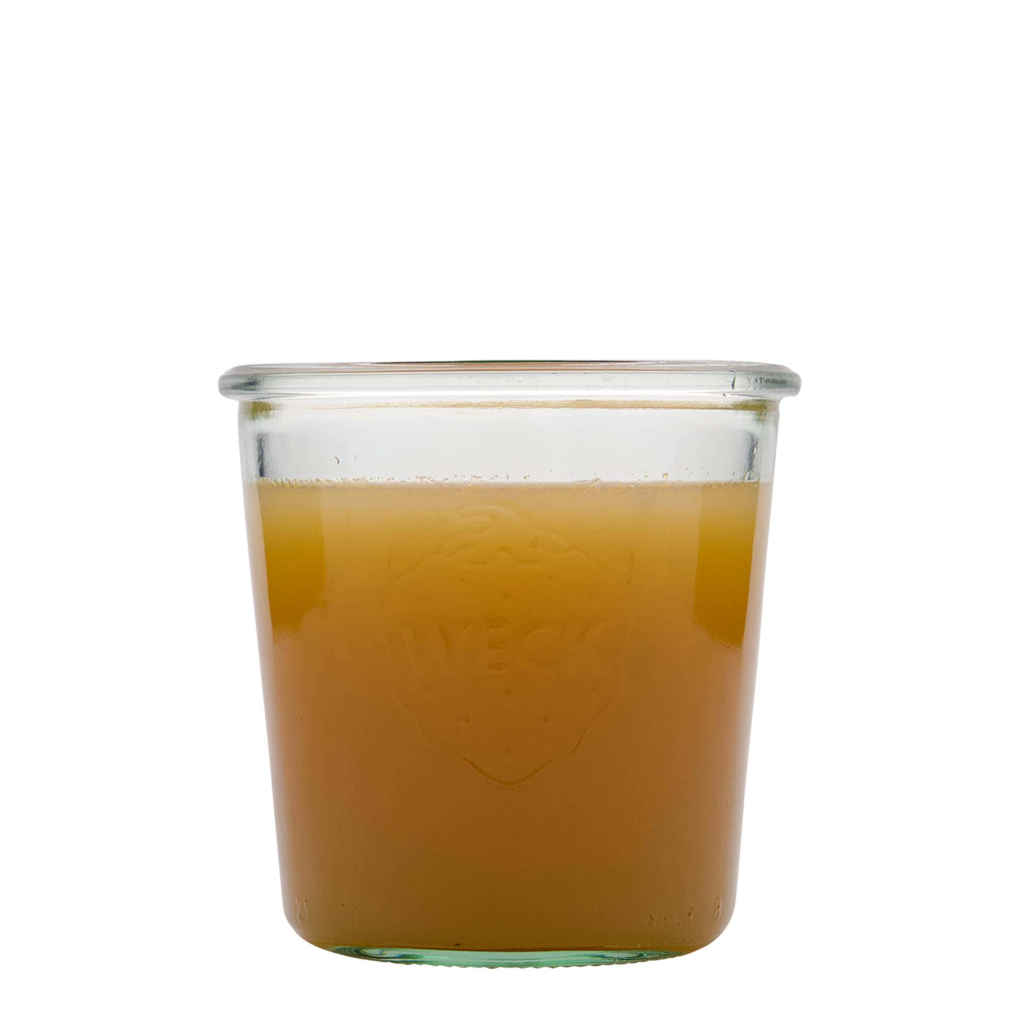 580 ml WECKi laia suuga purk, sulgur: ümar serv