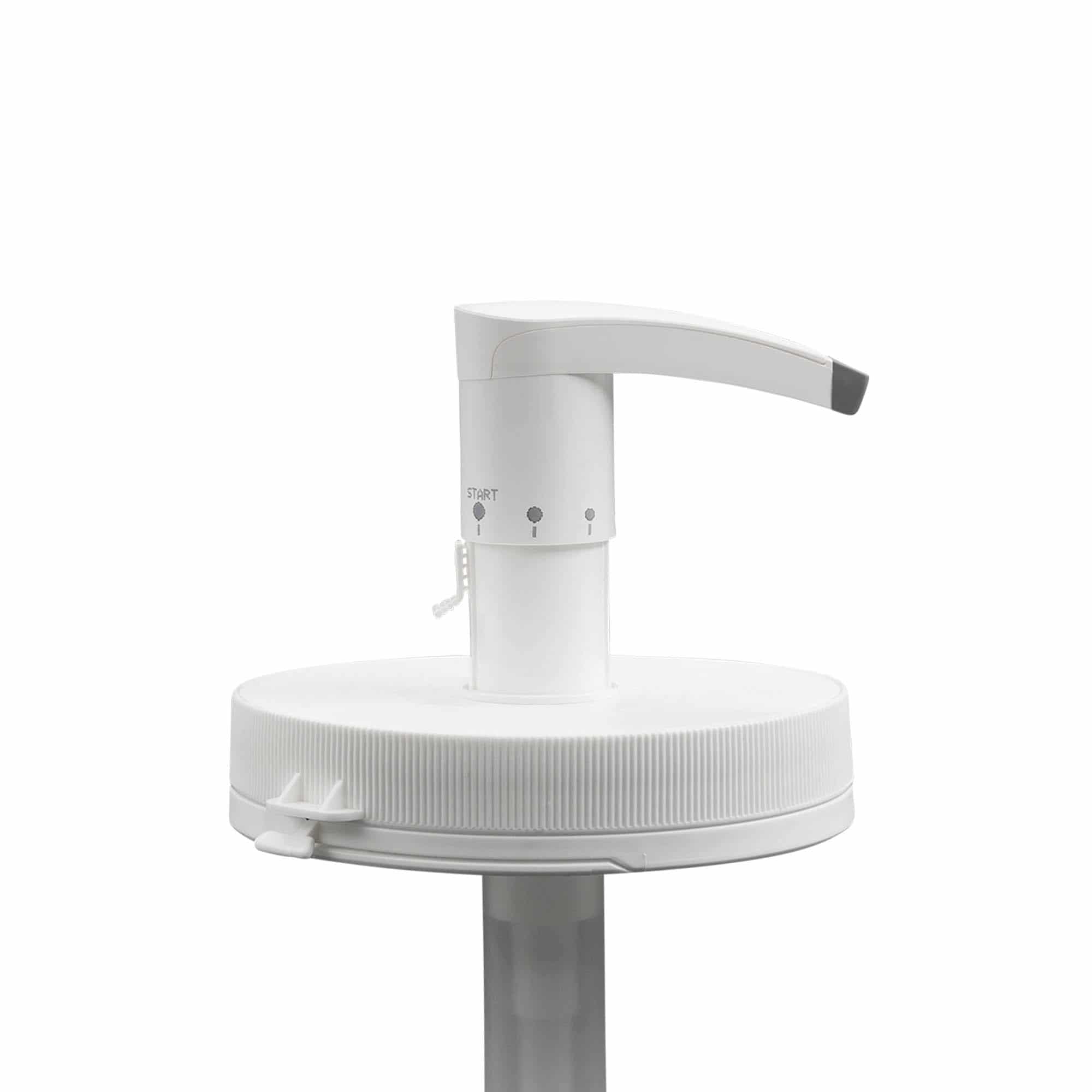 Dosaatorpump 1240 ml pudelile 'Securibox', PE-plast, valge, sulguri tüüp: keeratav kaas