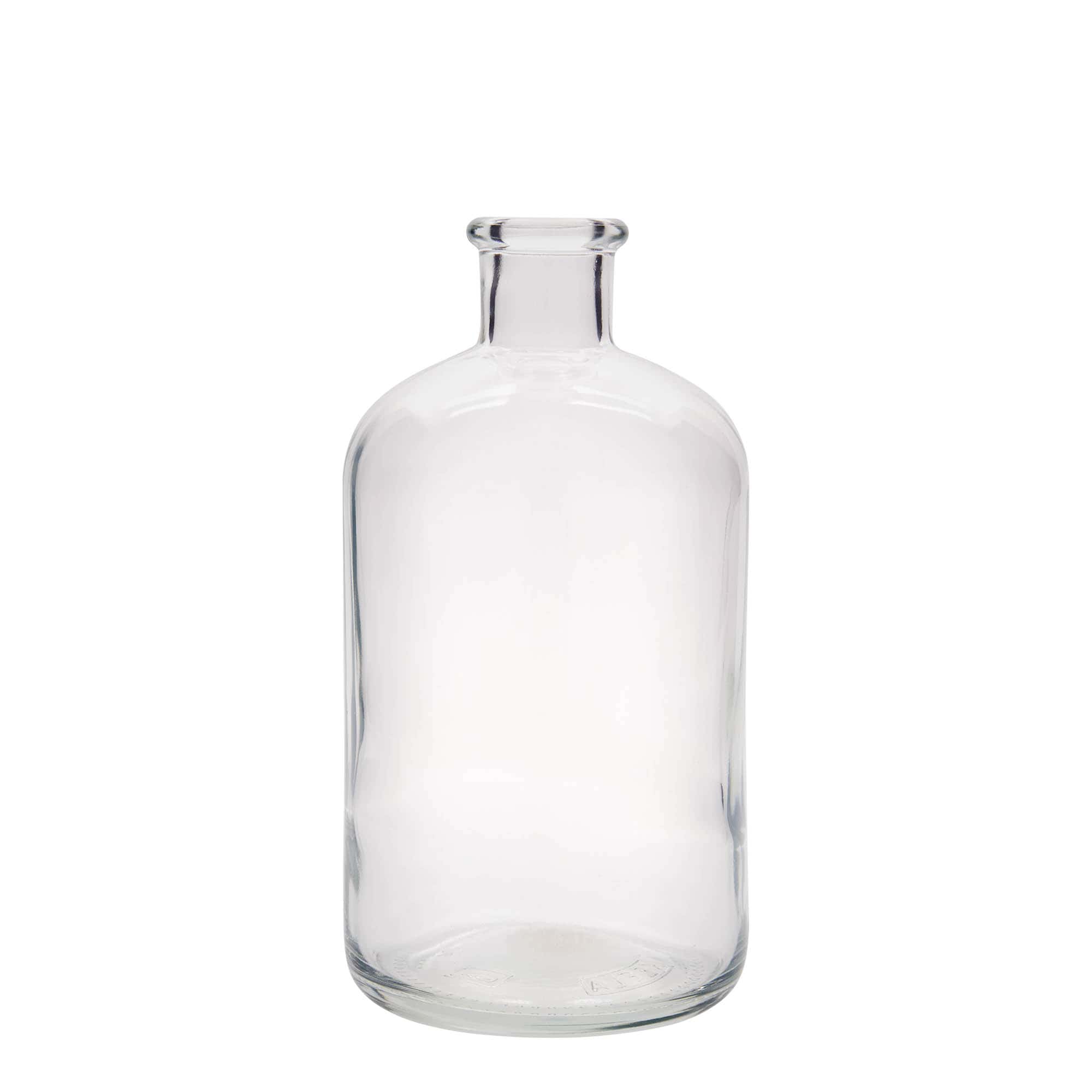 1000 ml klaasist apteegipudel, sulgur: kork 1000 ml klaasist apteegipudel, sulgur: kork