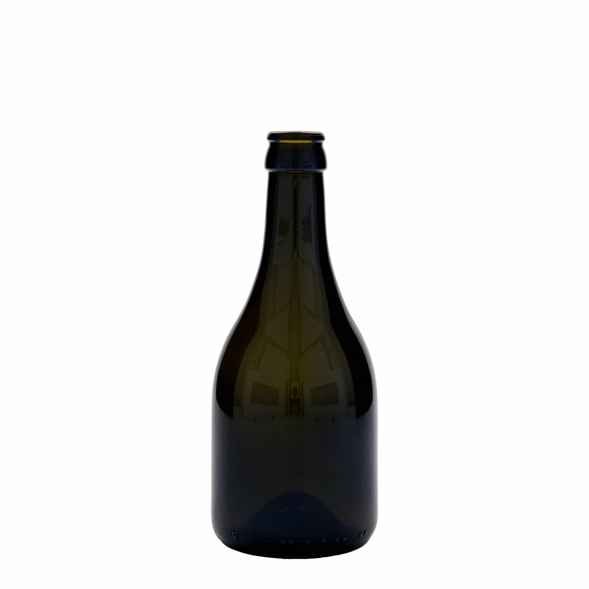 330 ml õllepudel „Horta“, klaas, antiikroheline, avale: kroonkaan