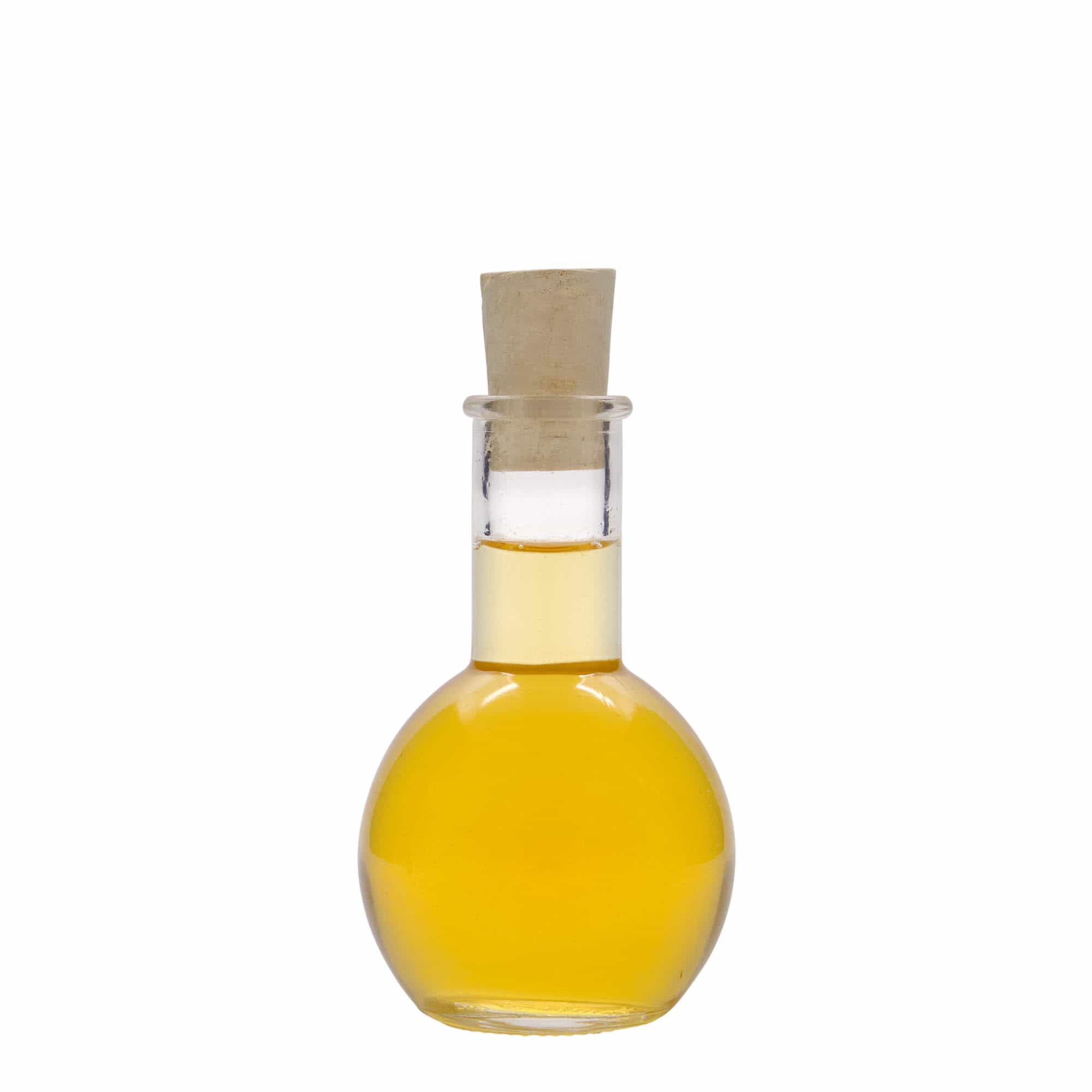 100 ml klaaspudel 'Tulipano', avaus: kork