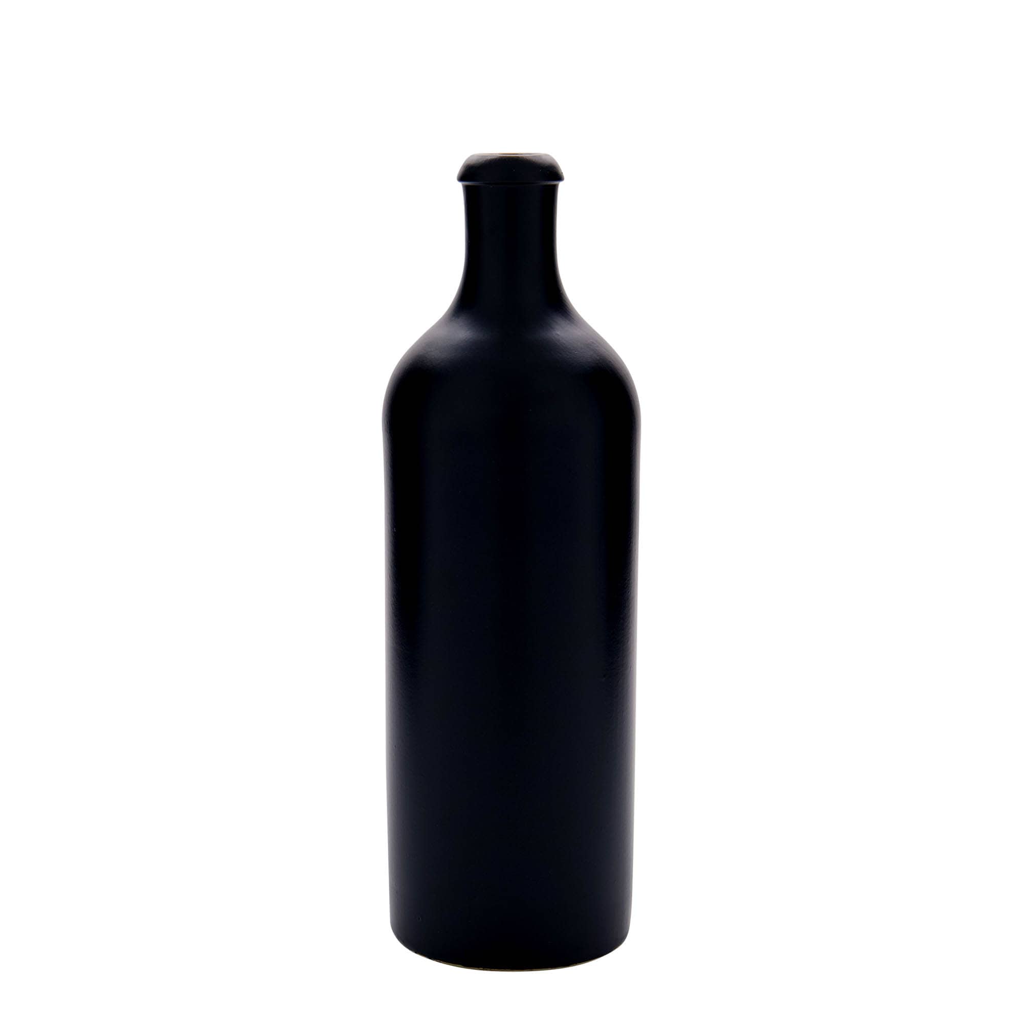 750 ml savipott, keraamiline, must, suuava: kork