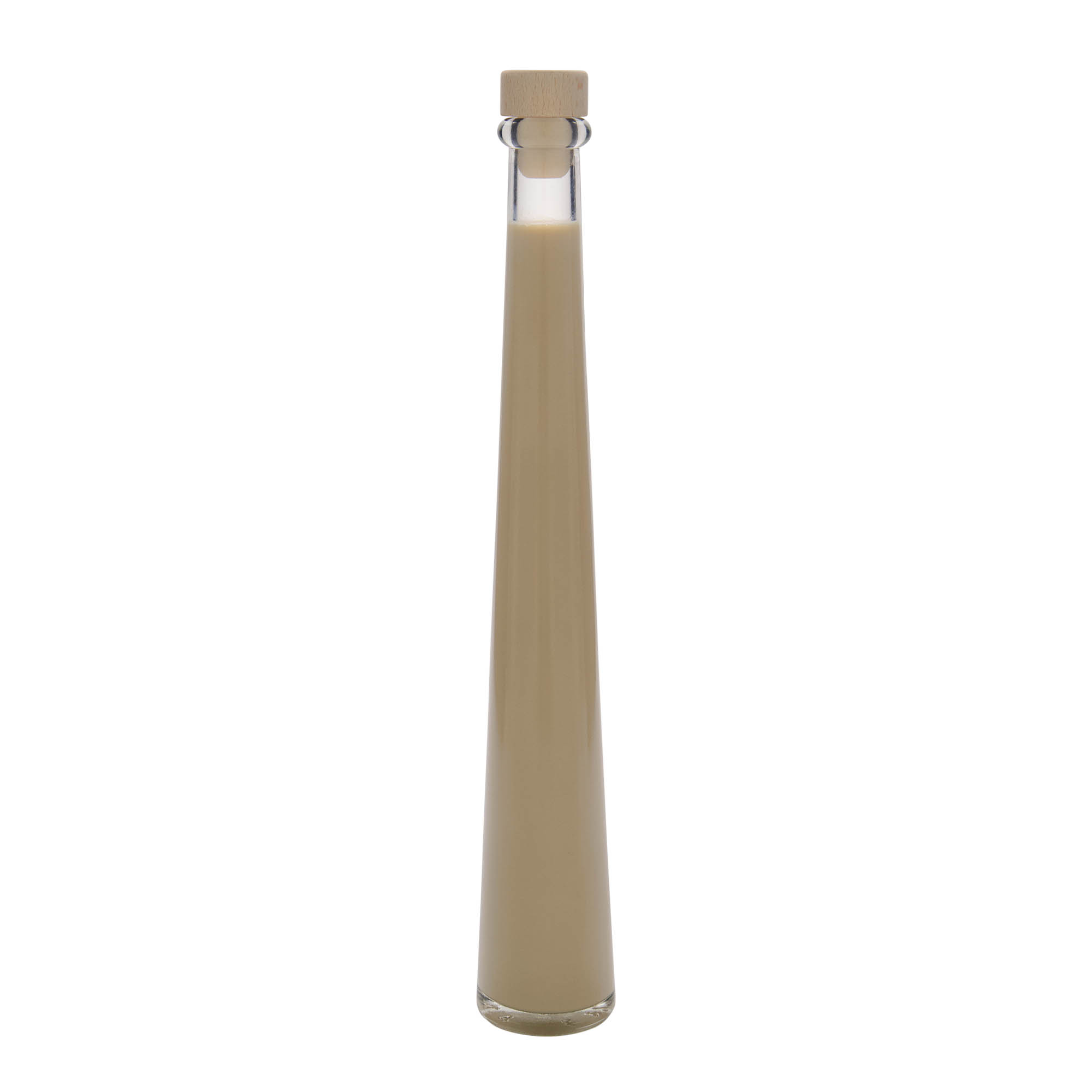 200 ml klaaspudel 'Dama Rondo', sulgur: kork