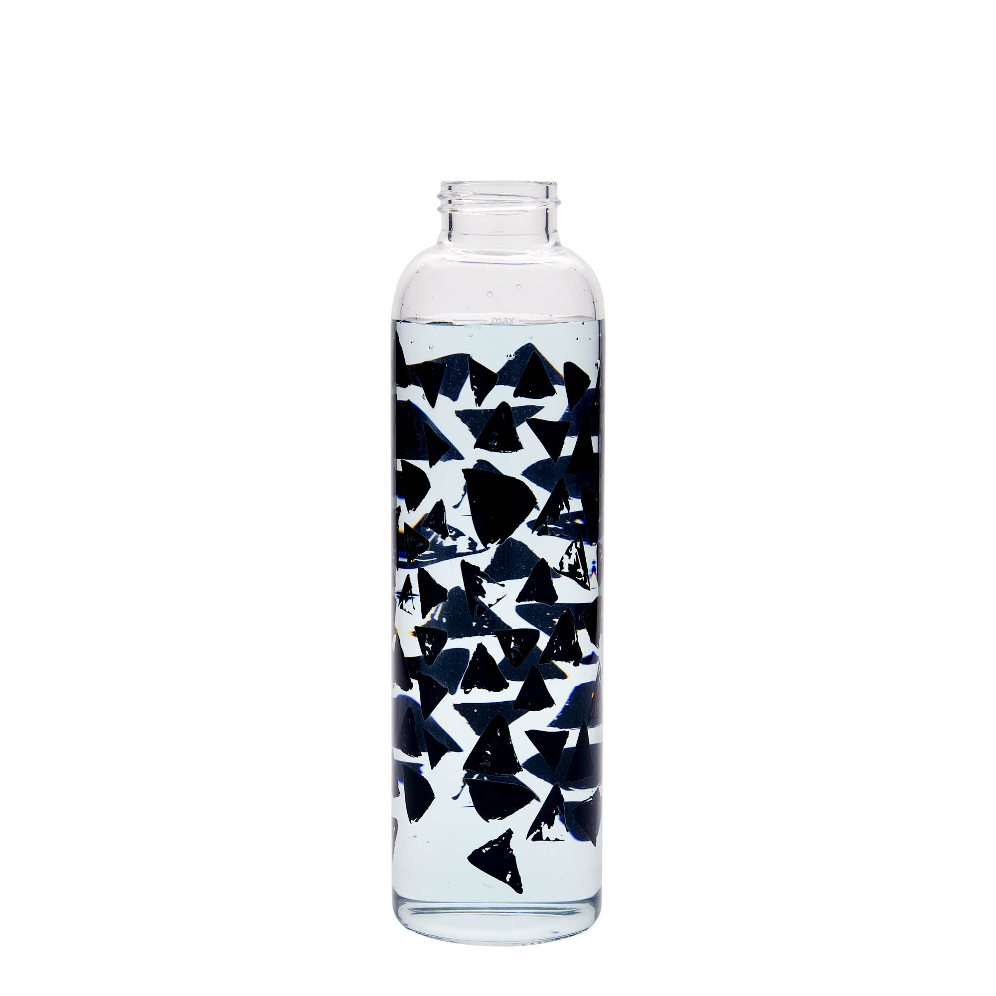 500 ml joogipudel 'Perseus - Mustad kolmnurgad', suuosa: kruvikork