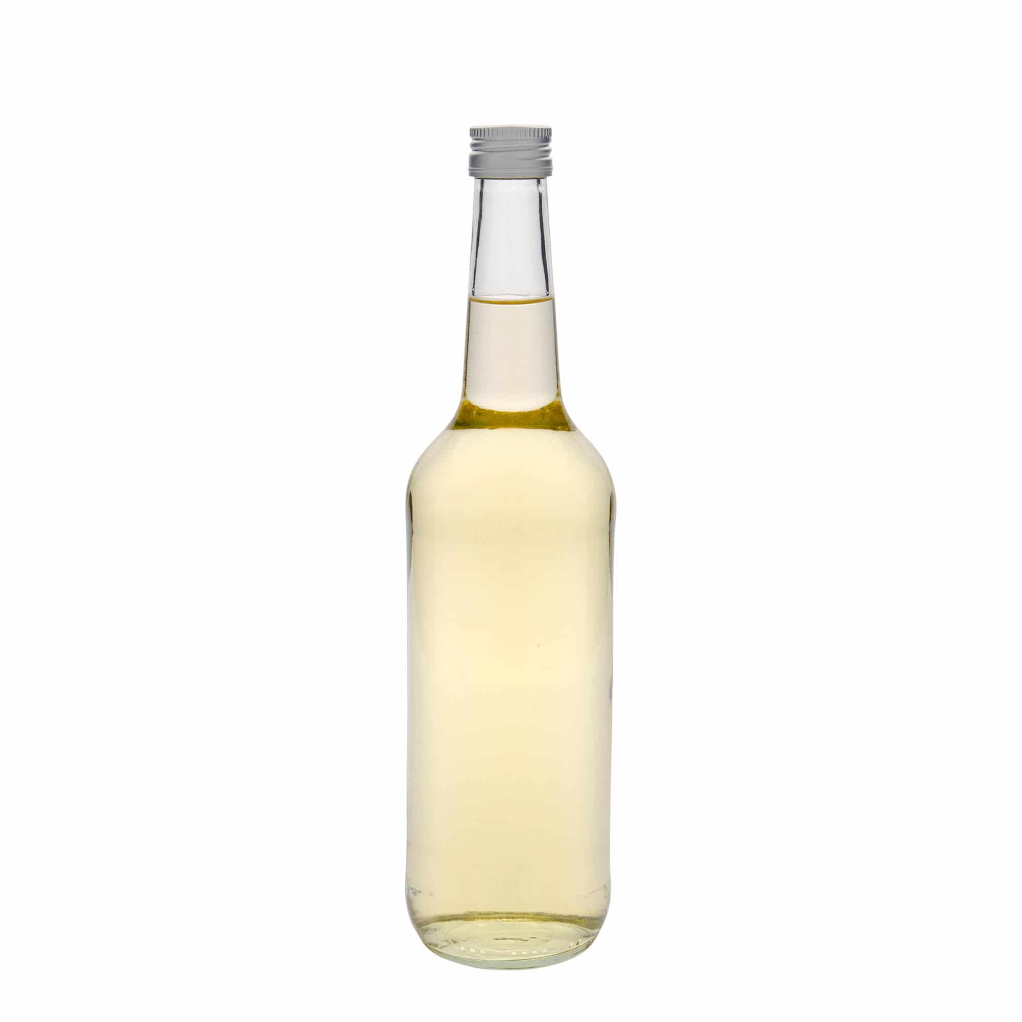 700 ml klaaspudel, sirge kaelaga, sulgur: PP 28