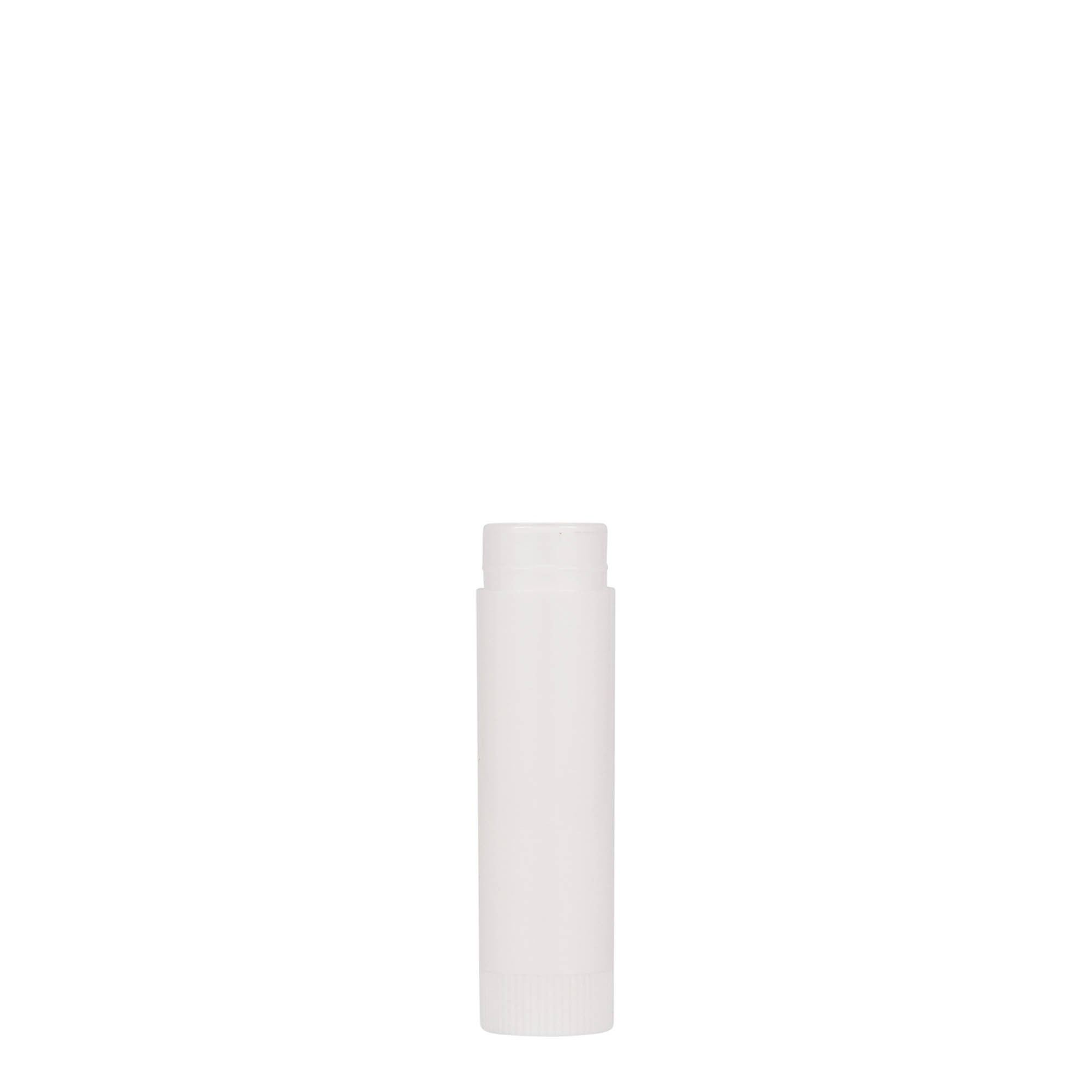 6 ml huulepulga kest, PP-plast, valge