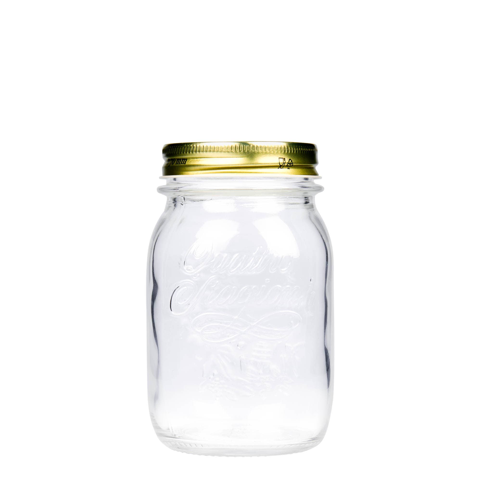 500 ml klaas „Quattro Stagioni“, avale: keeratava korgiga