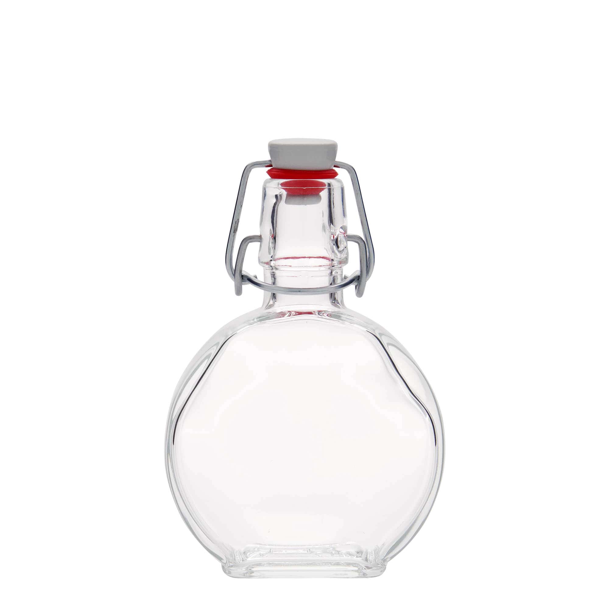 200 ml klaaspudel 'Sensatione', ristkülikukujuline, sulgur: traatkork