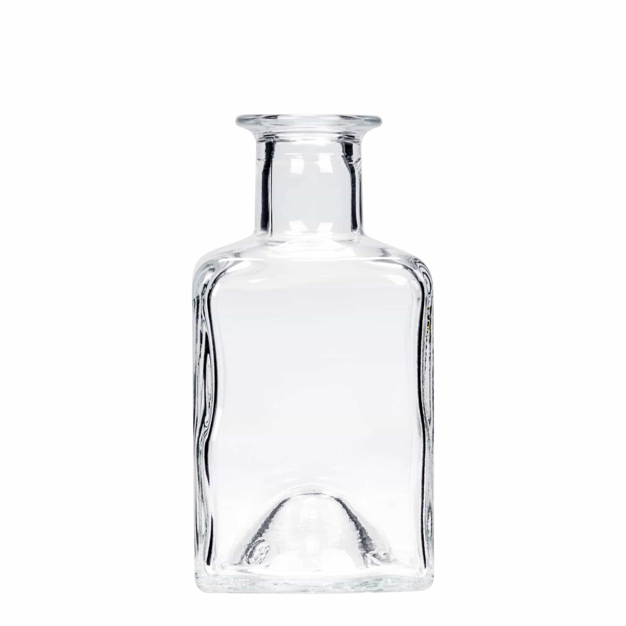 200 ml klaaspudel 'Kubica', ruudukujuline, avaus: kork