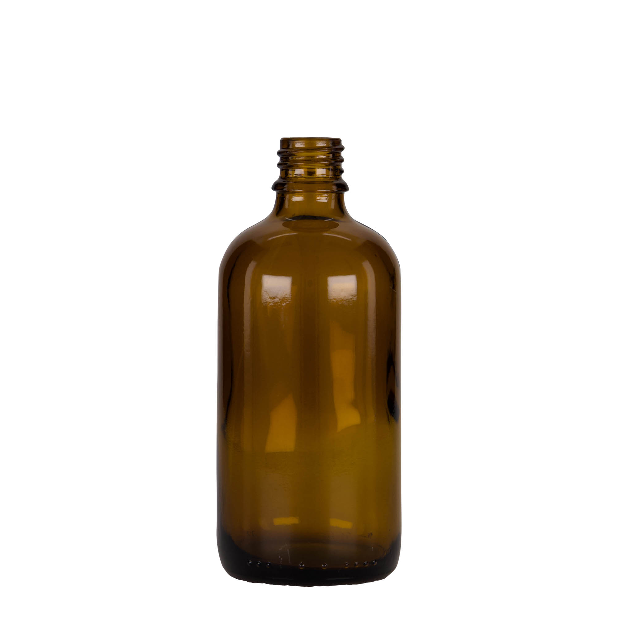 100 ml tilguti pudel meditsiin, klaas, pruun-must, suu: DIN 18 100 ml tilguti pudel meditsiin, klaas, pruun-must, suu: DIN 18