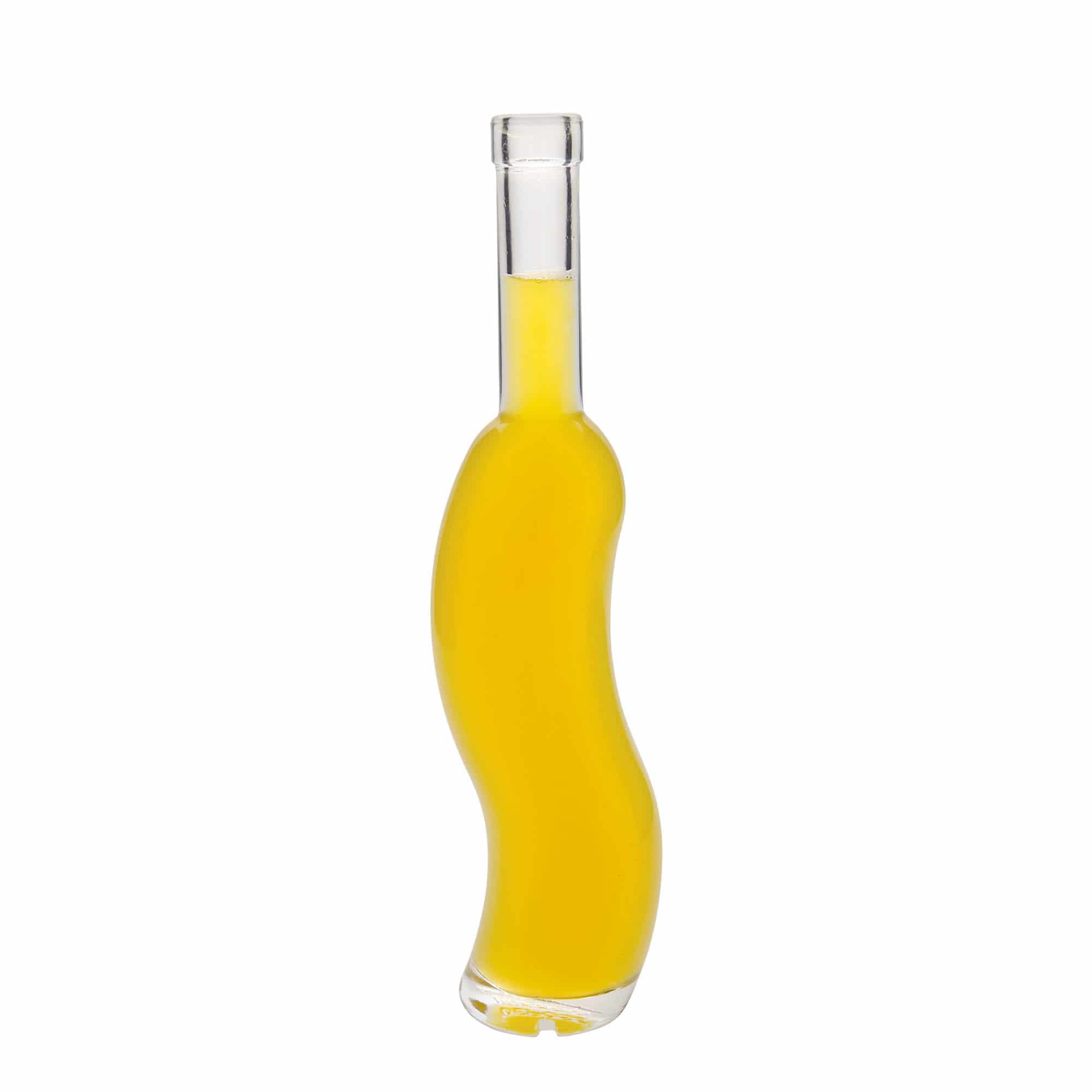 350 ml klaaspudel 'La-Ola', poolümar, sulgur: kork
