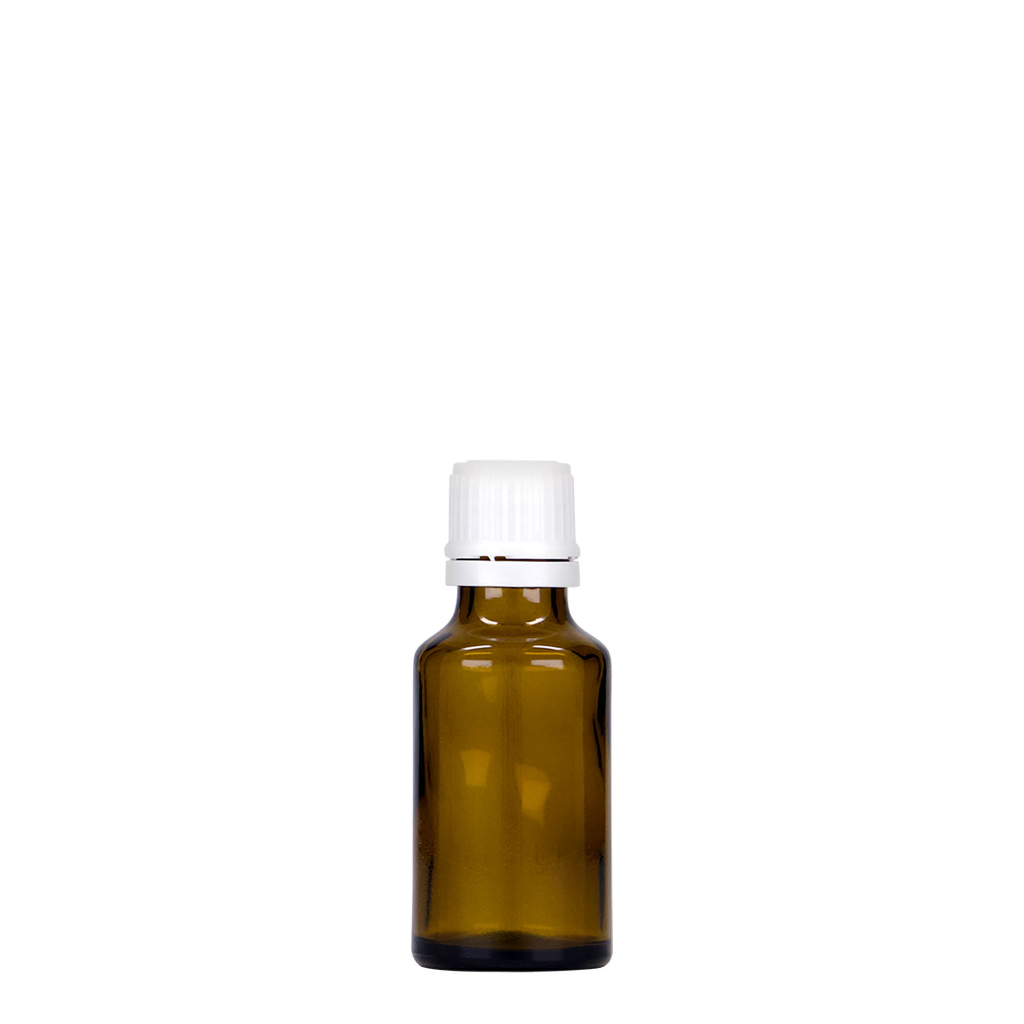 25 ml meditsiinipudel, klaas, pruun, suuava: DIN 18