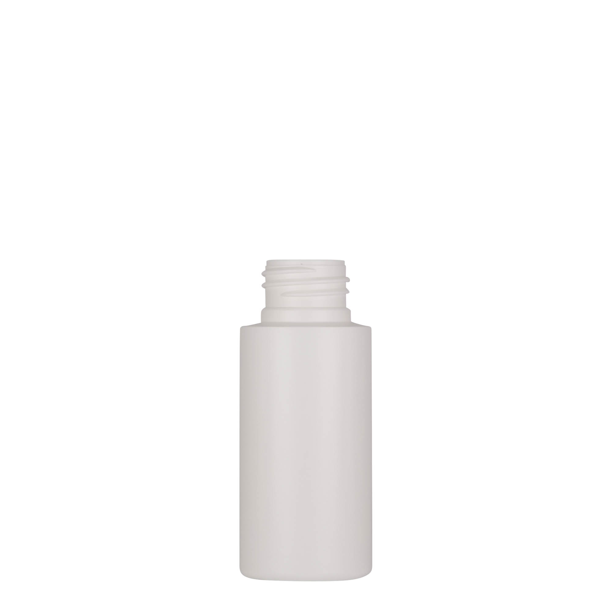 50 ml plastikpudel 'Pipe', roheline HDPE, valge, suu: 24/410 50 ml plastikpudel 'Pipe', roheline HDPE, valge, suu: 24/410