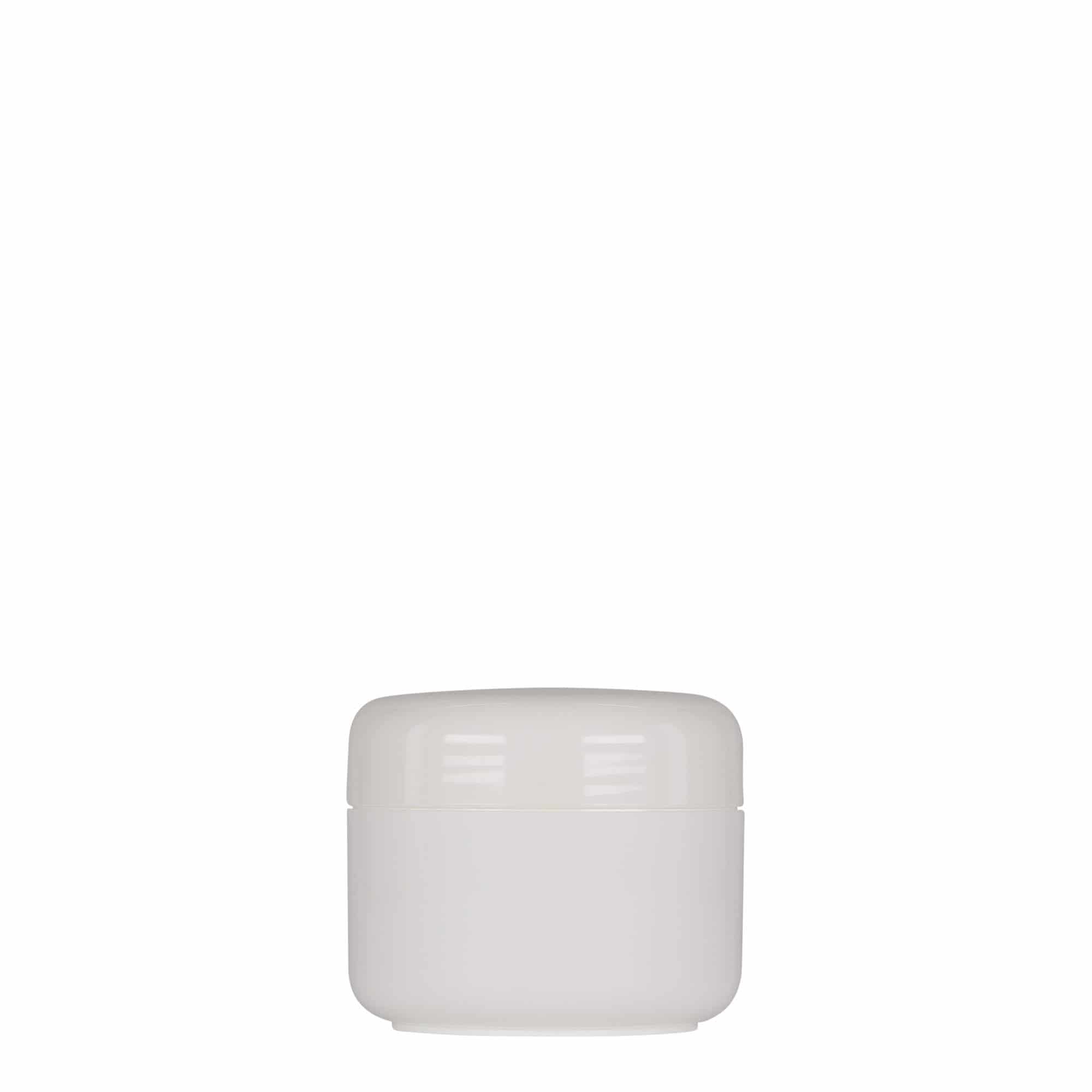 50 ml plasttoos 'Bianca', PP, valge, sulgur: keeratav kaas