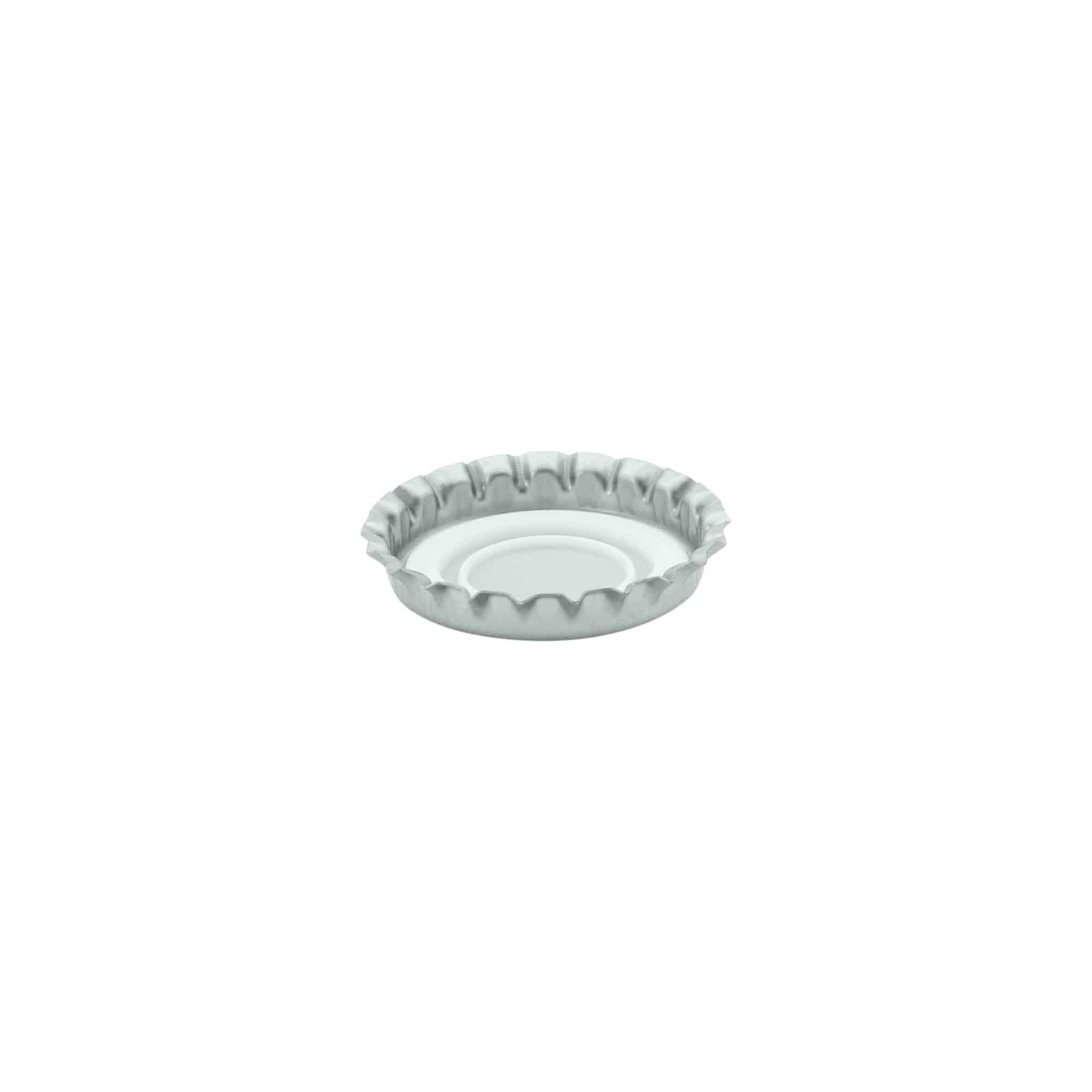 Kroonkork 29 mm, metall, hõbedane