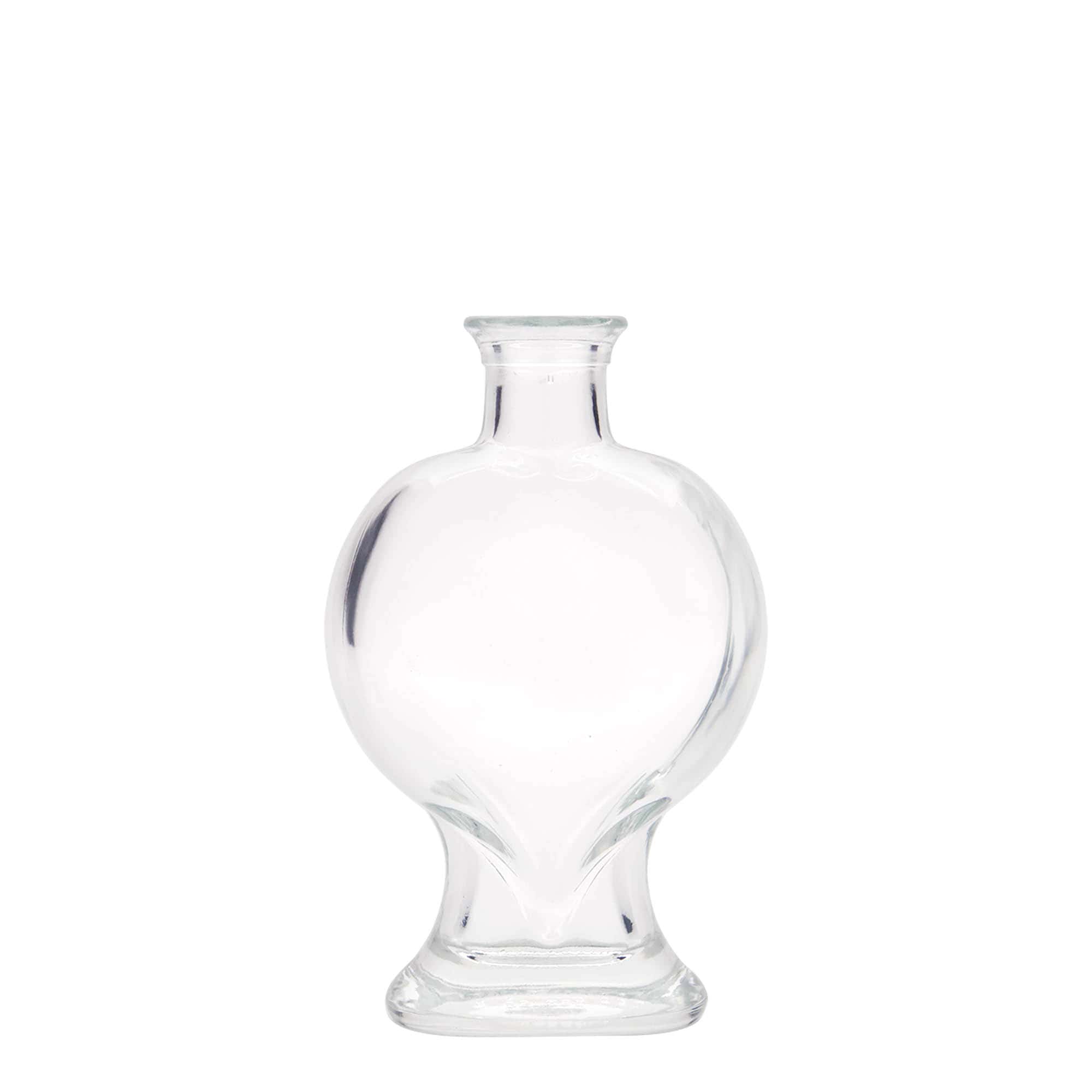 200 ml klaaspudel 'Süda', ava: kork