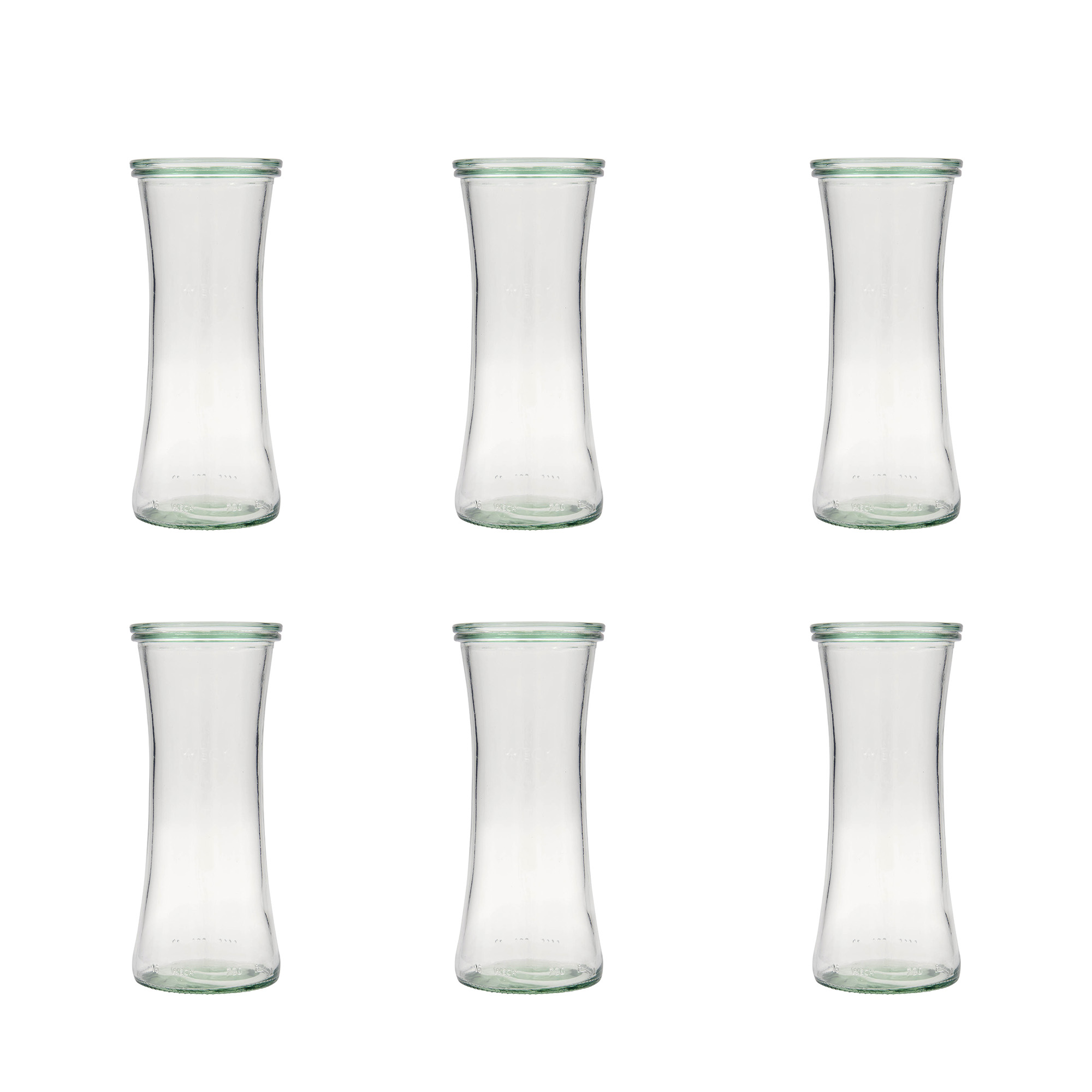 6x 730 ml WECK-gurmeepurk klaaskaanega RR 80