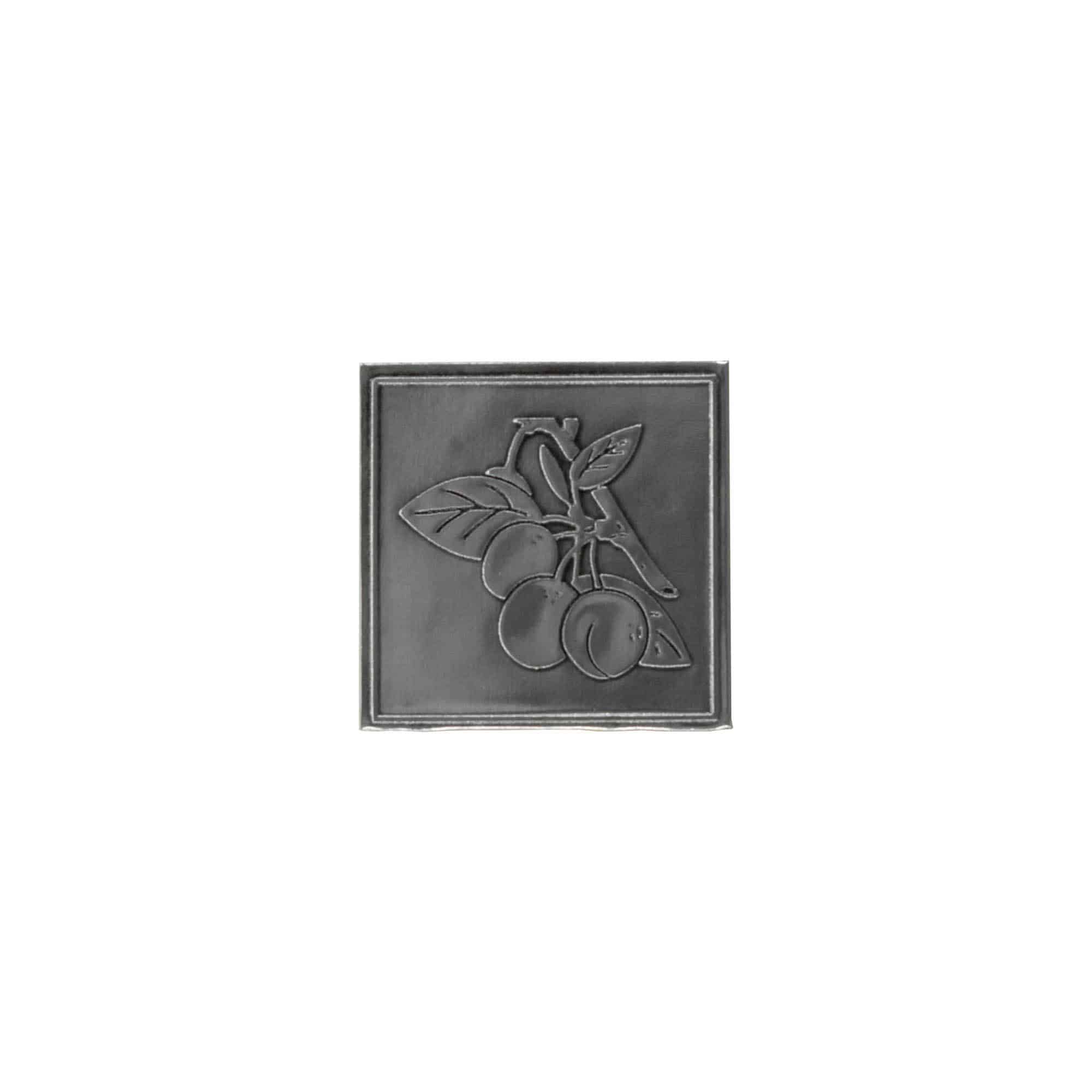 Tin silt „Mirabelle“, ruudukujuline, metallist, hõbedane