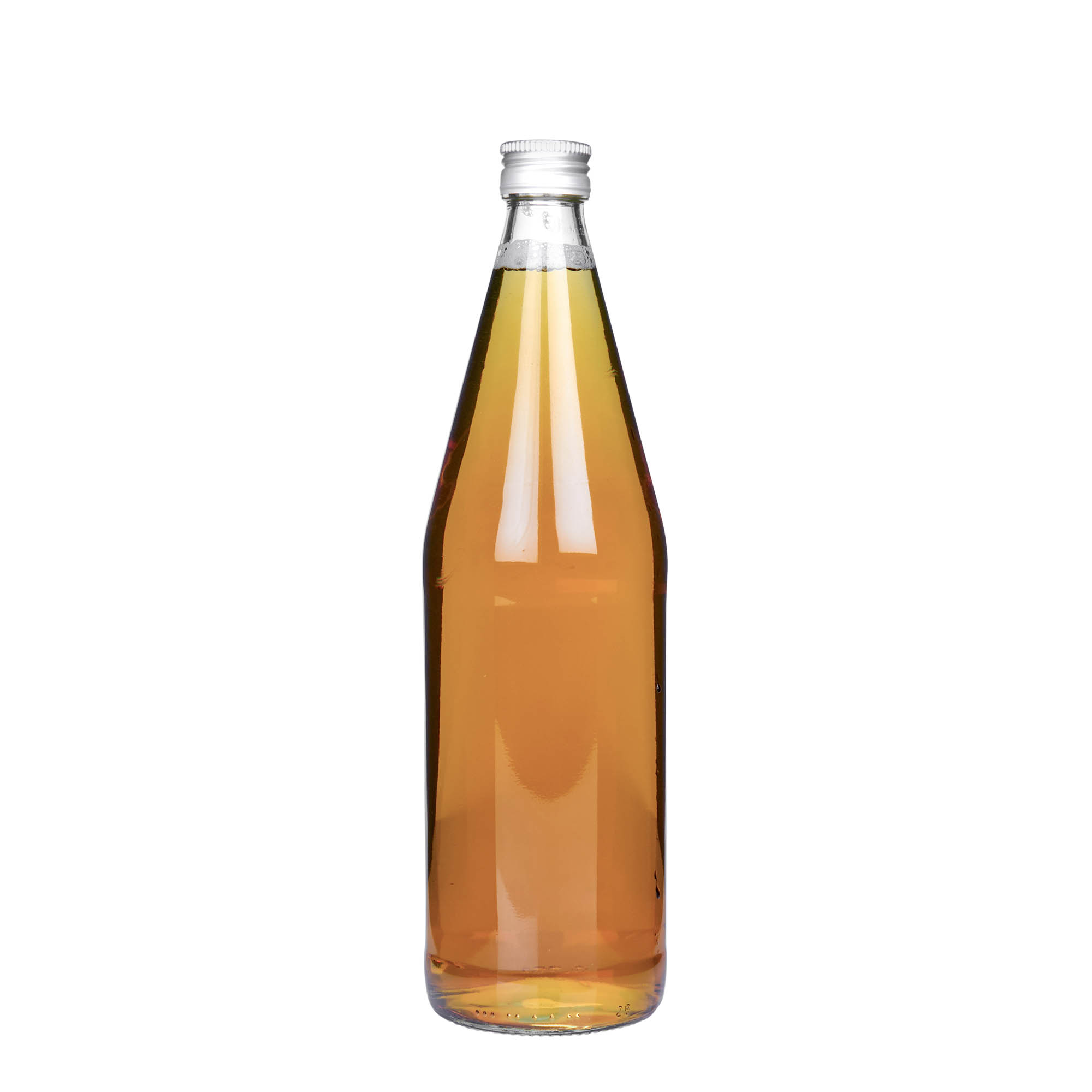 750 ml universaalpudel porgandikujuline, klaas, suuava: PP 28