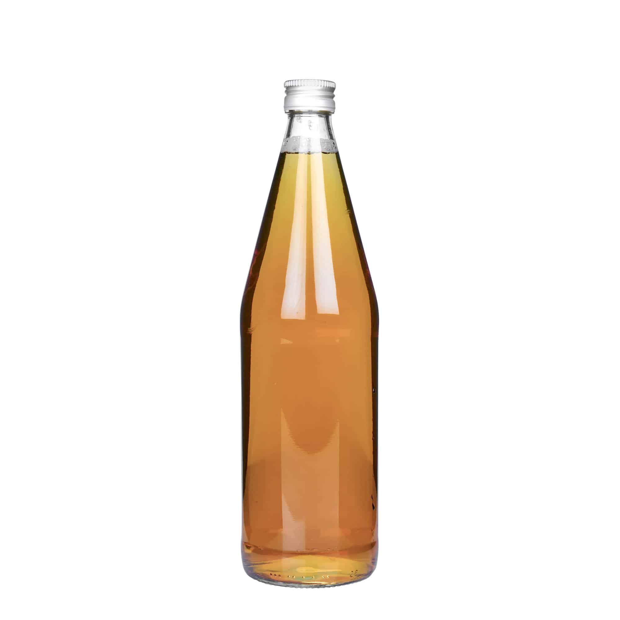 750 ml universaalpudel porgandikujuline, klaas, suuava: PP 28