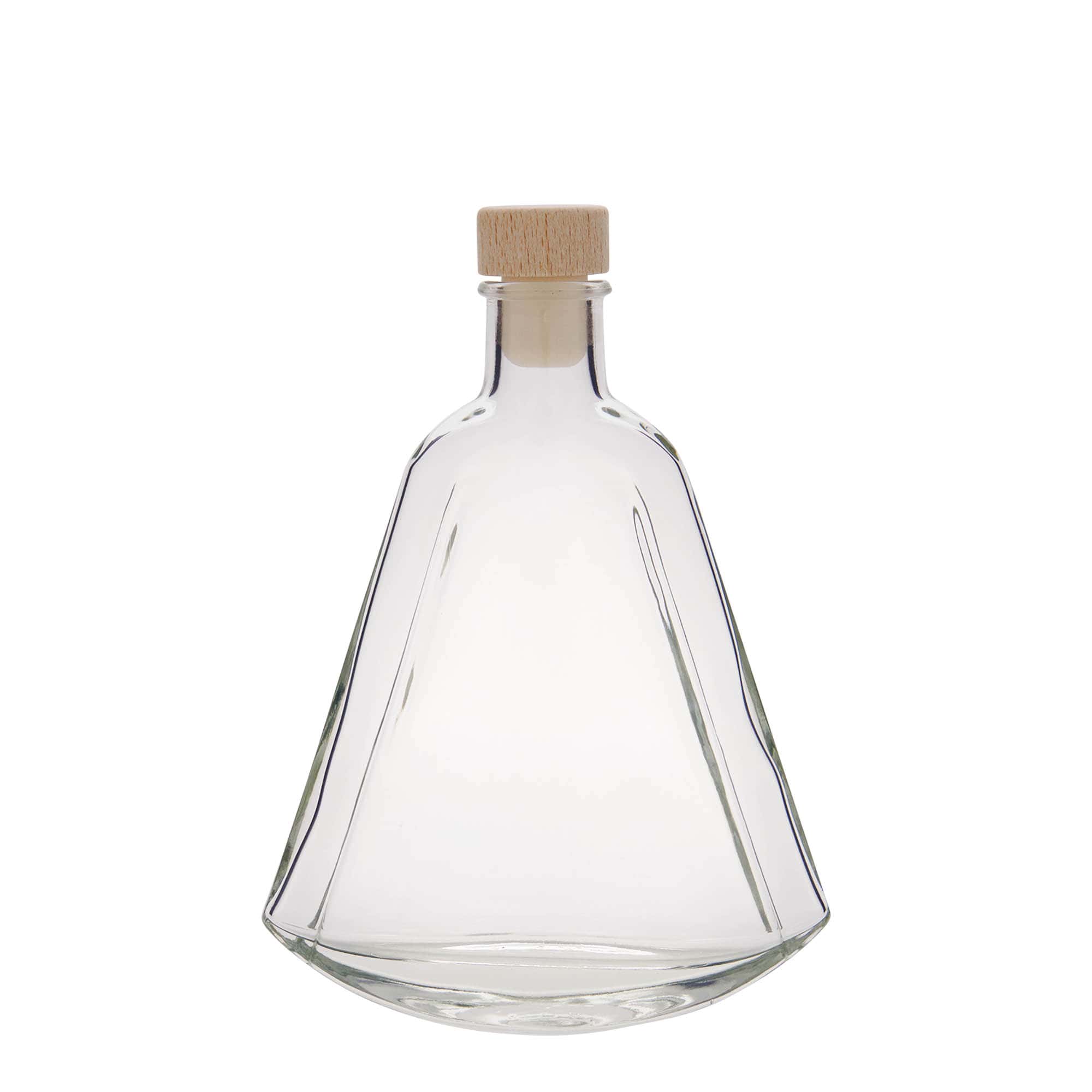 200 ml klaaspudel 'Maurizio', ovaalne, sulgur: kork
